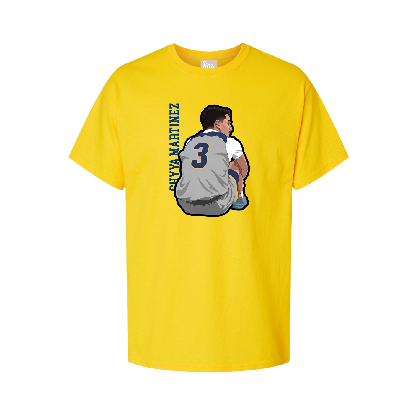 Tee — Name Vertical in Gold