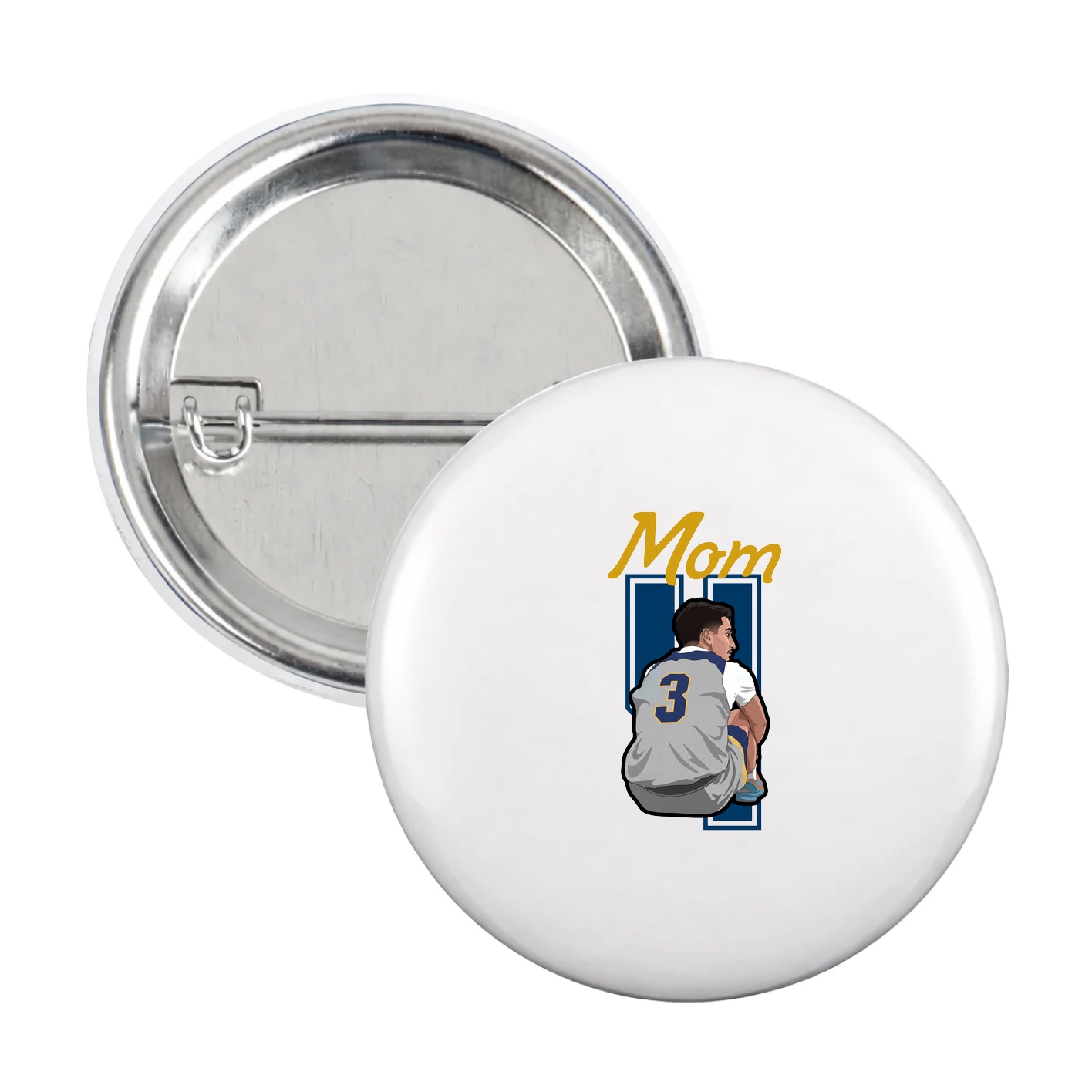 Game Day Button — Mothers Day Shirsey in White