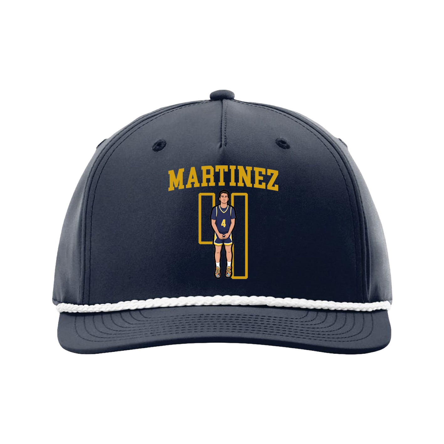 Five-Panel Classic Rope Cap — Shirsey in Navy