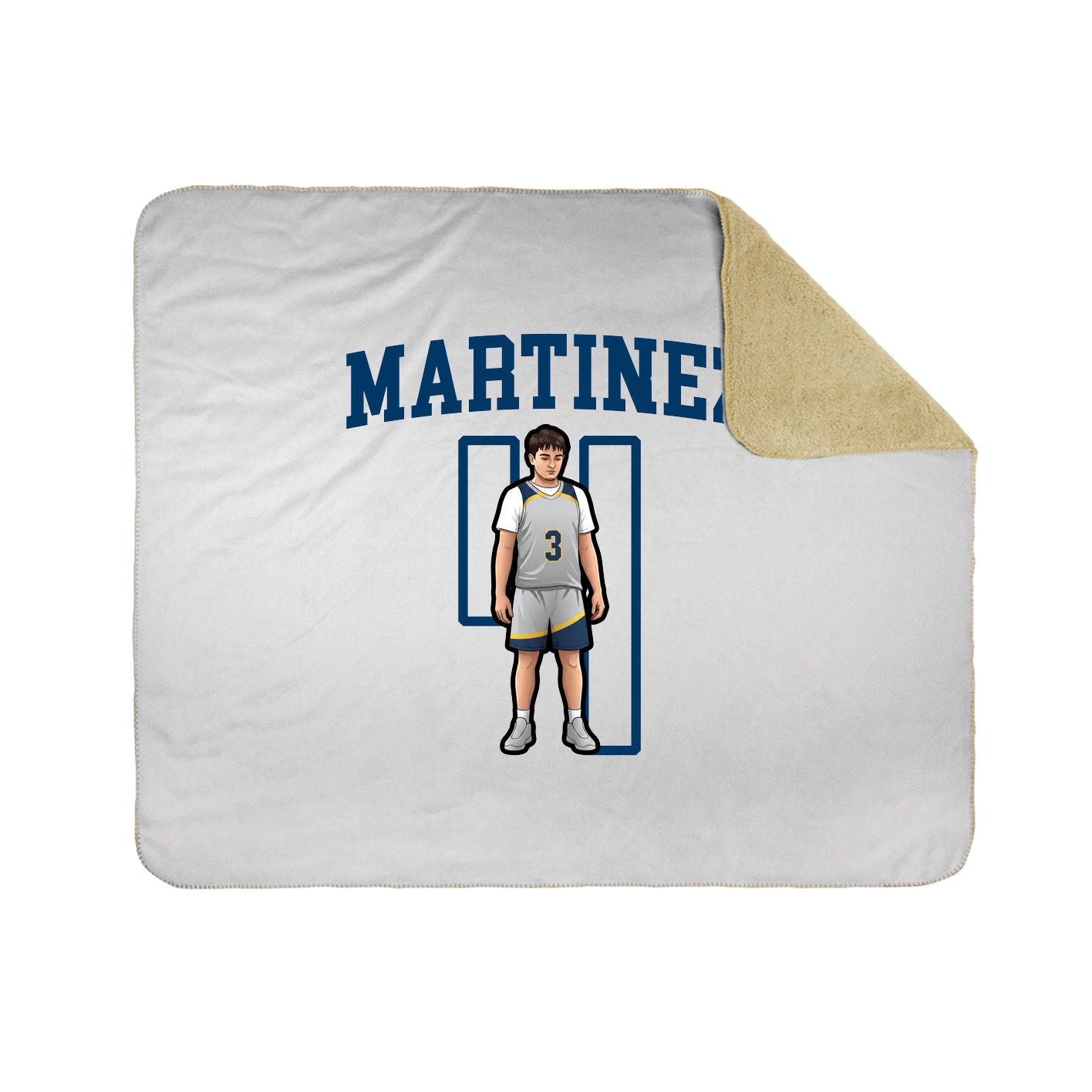 Throw Blanket — Shirsey in White