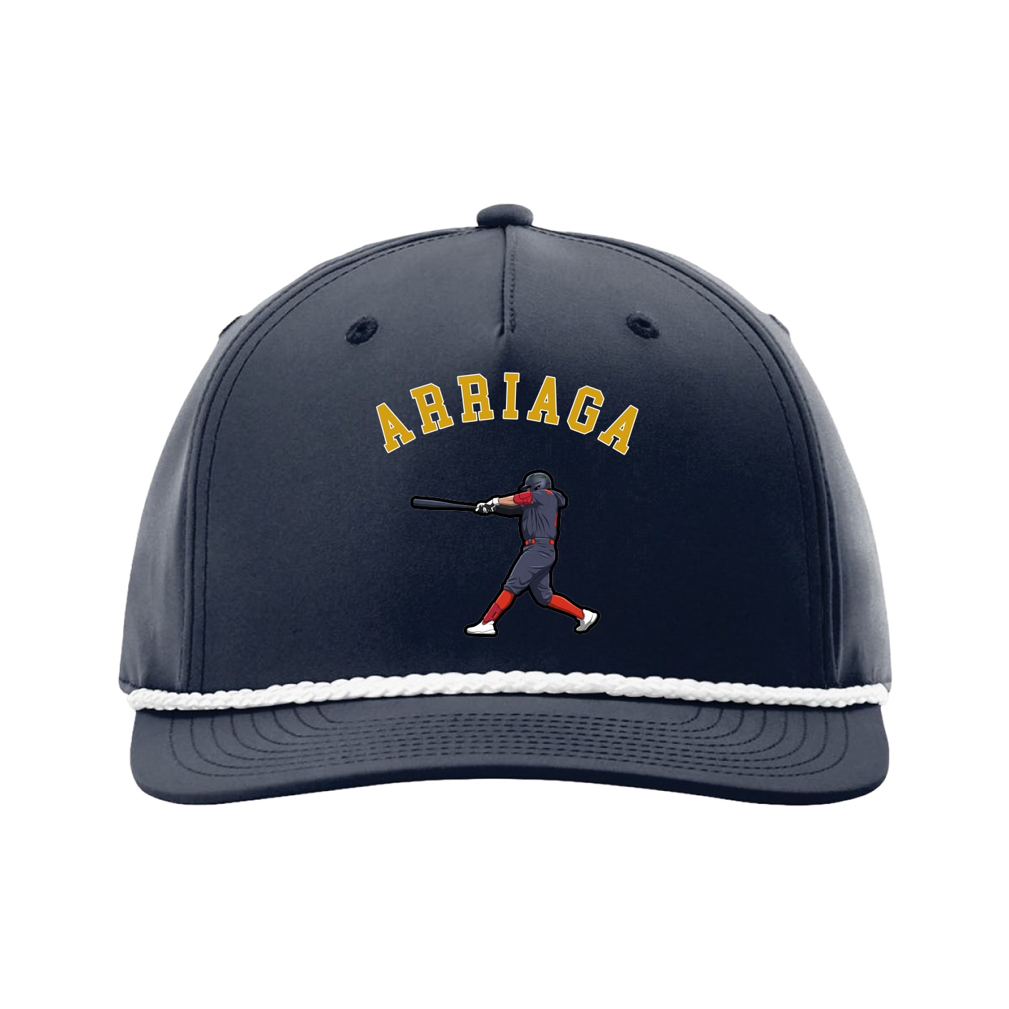 Five-Panel Classic Rope Cap — Shirsey Arch in Navy