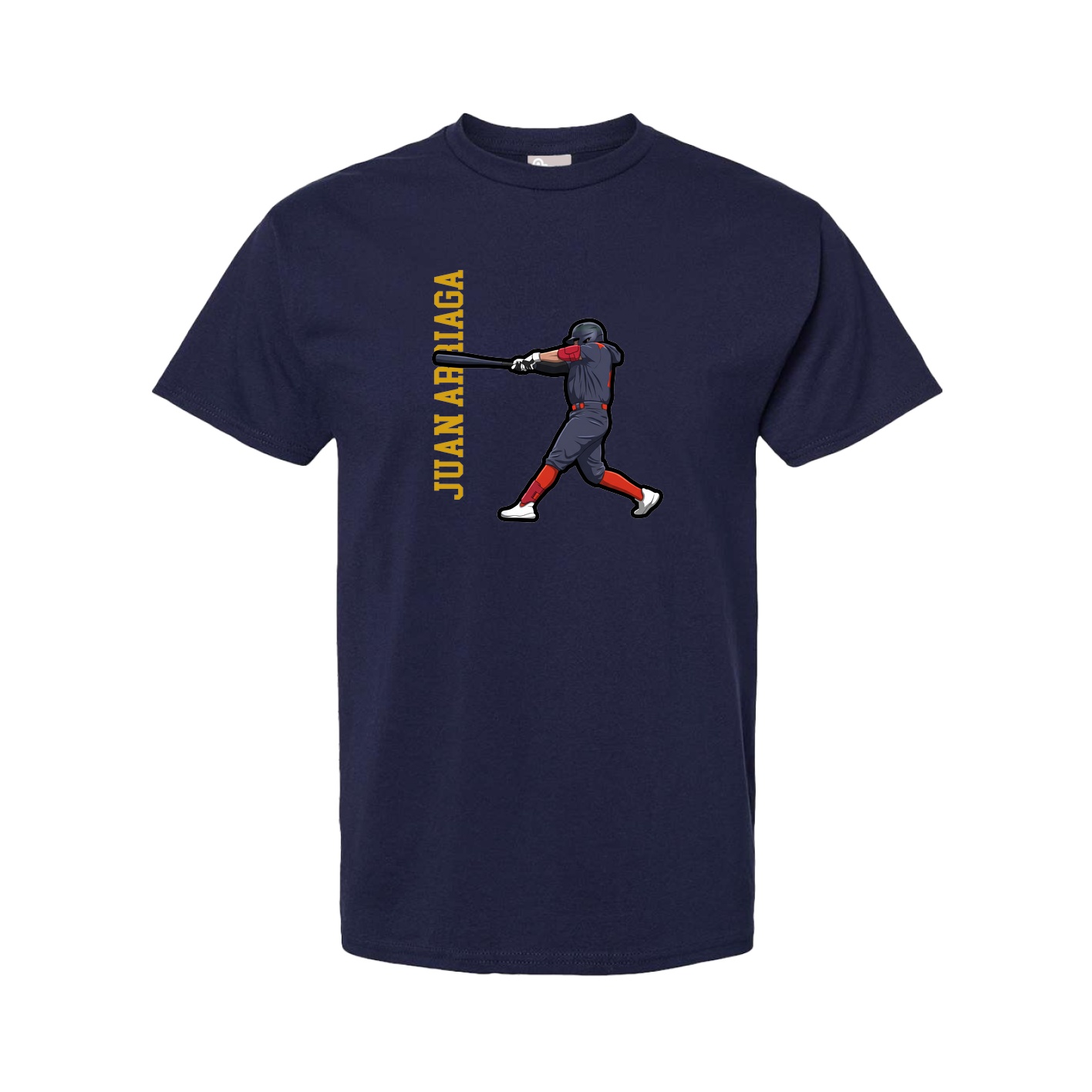 Tee — Name Vertical in Navy