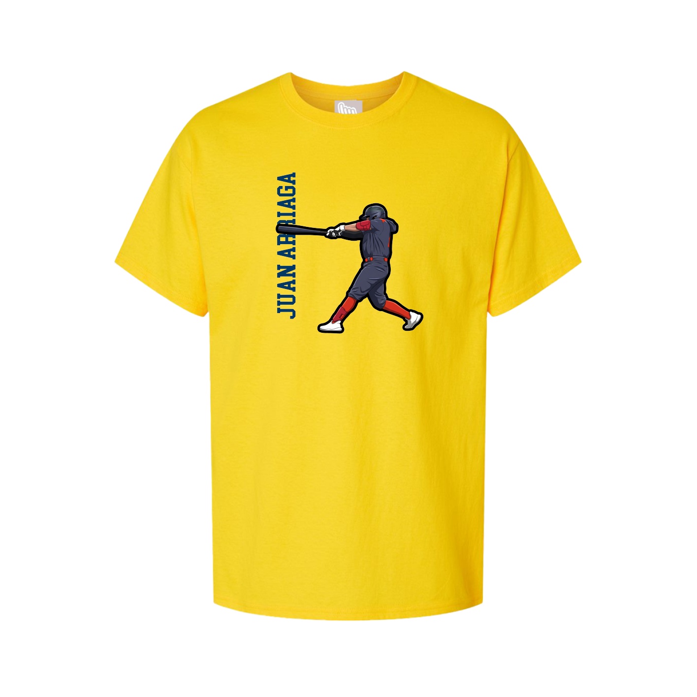 Youth Tee — Name Vertical in Gold