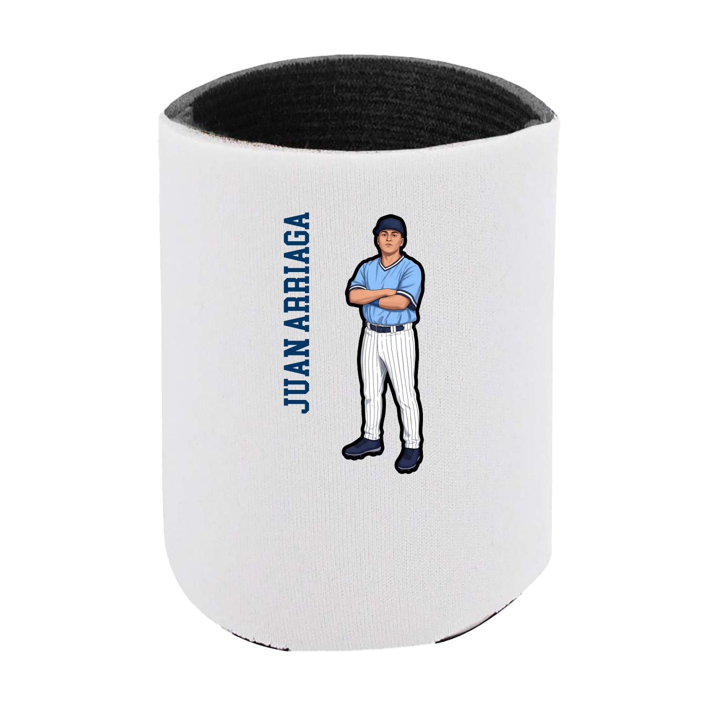 Can Holder — Name Vertical in White