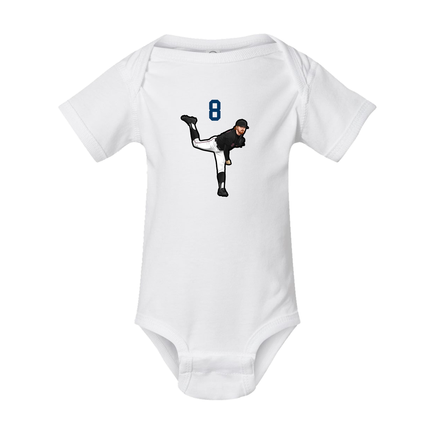 Baby Onesie — Number Top in White