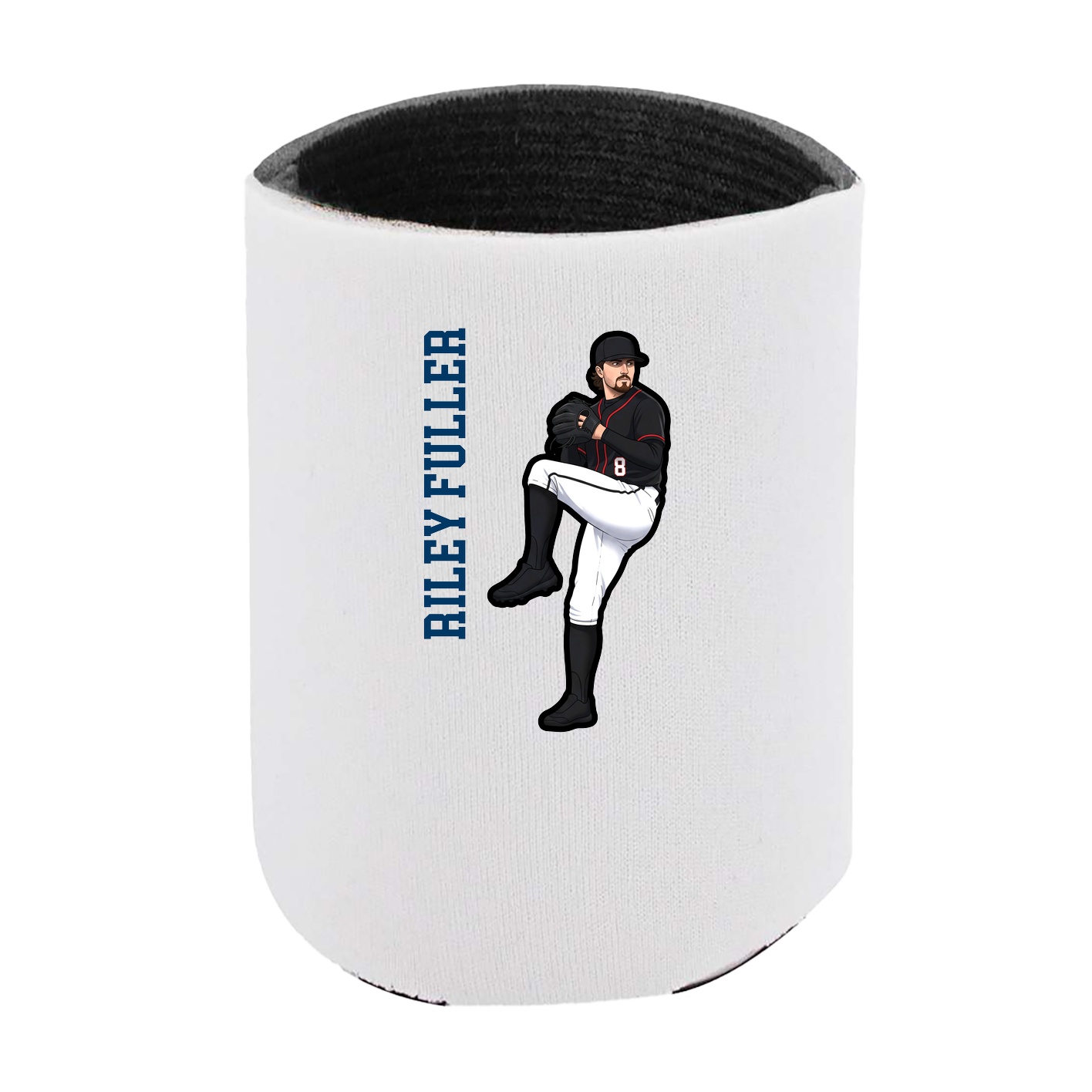 Can Holder — Name Vertical in White
