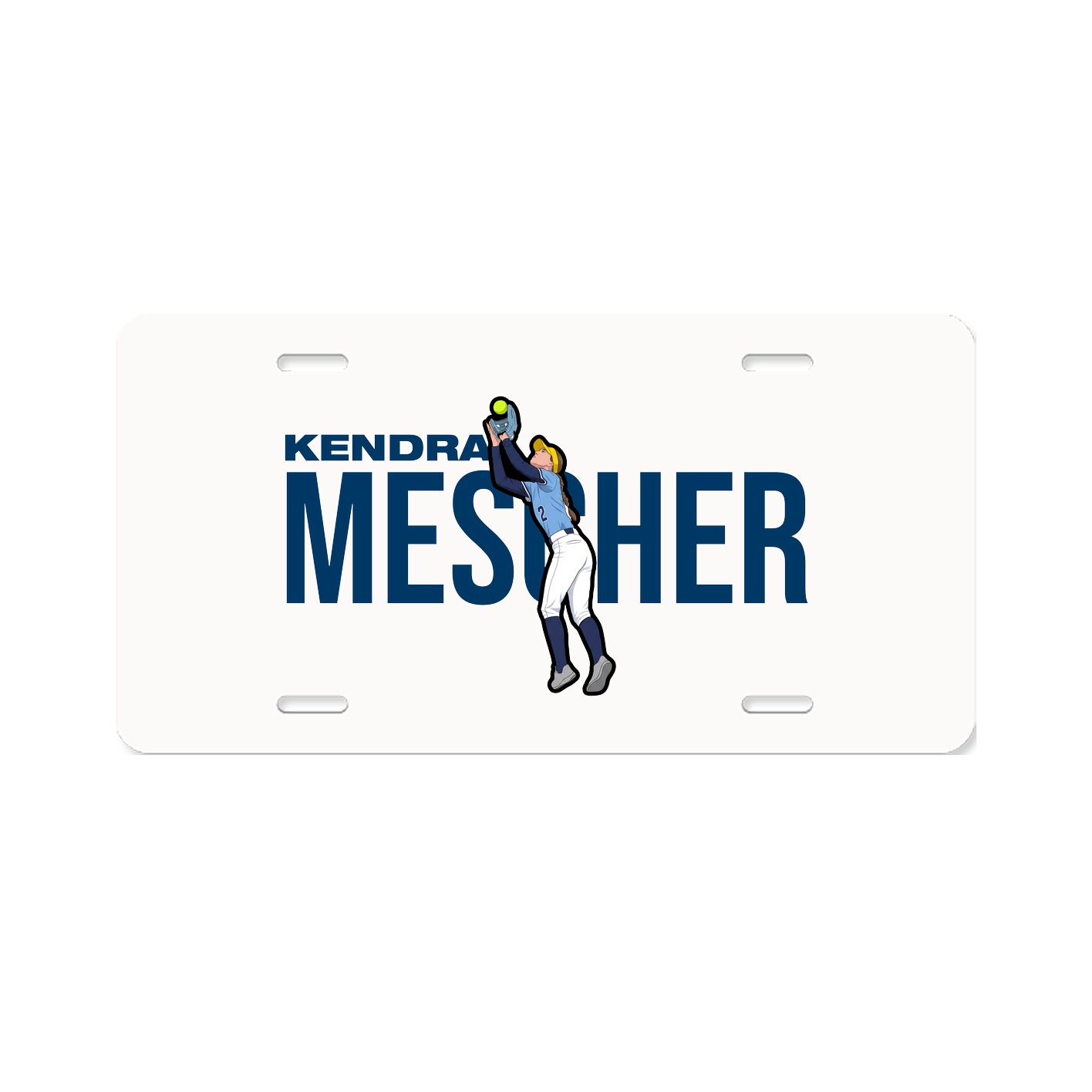 License Plate — Player Name in Classic