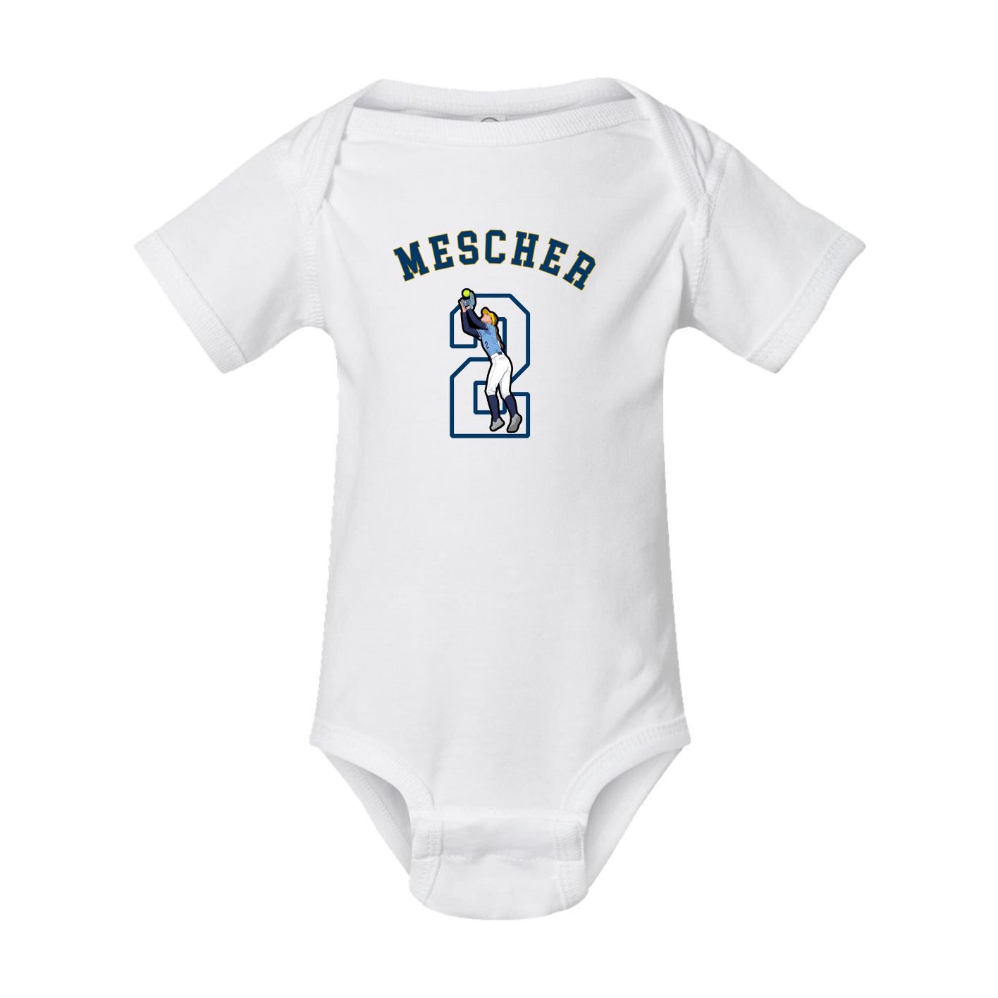 Baby Onesie — Shirsey Arch in White