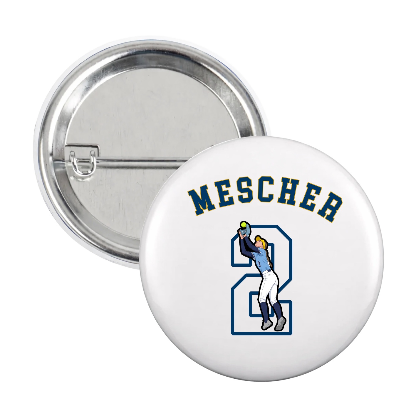 Game Day Button — Shirsey Arch in White