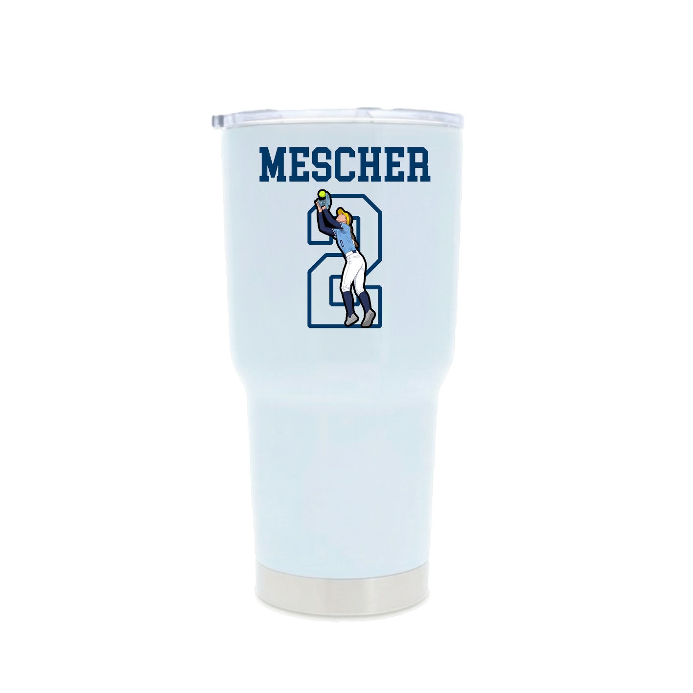 30oz Stainless Steel Tumbler — Shirsey in White