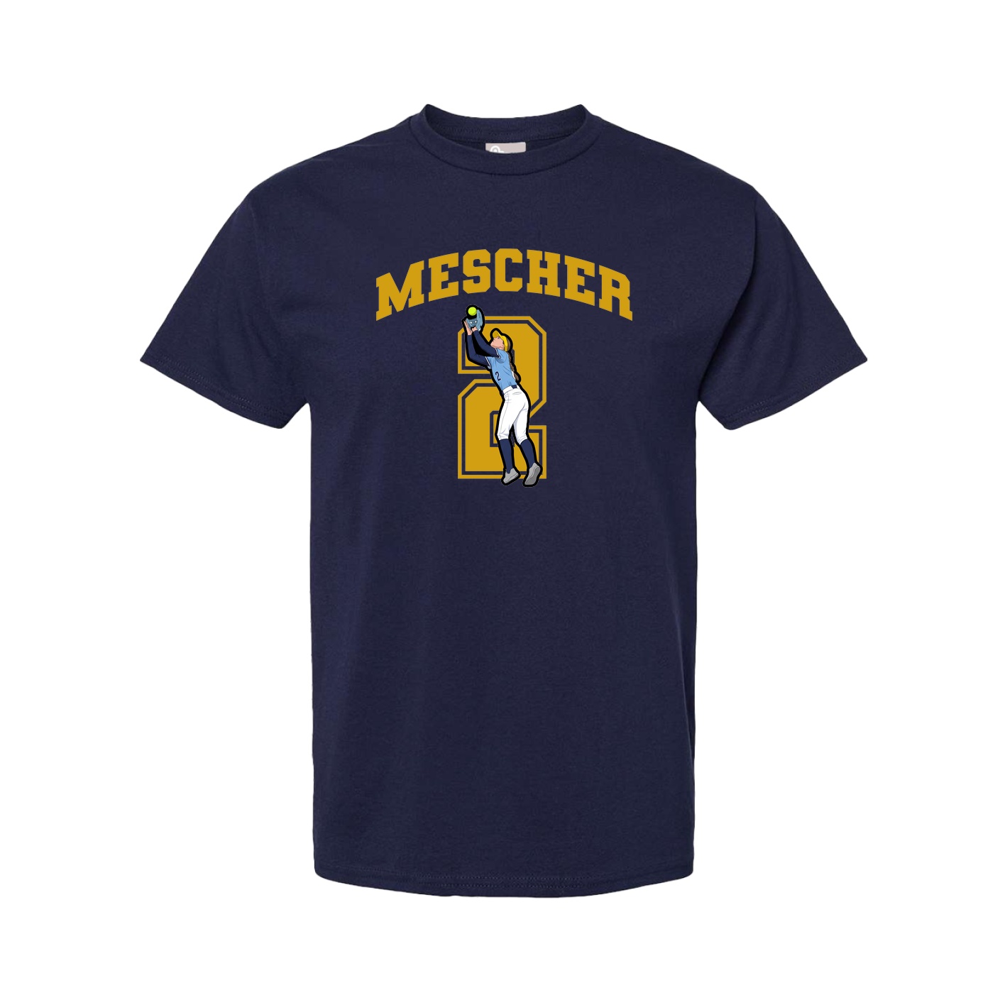 Tee — Number in Navy