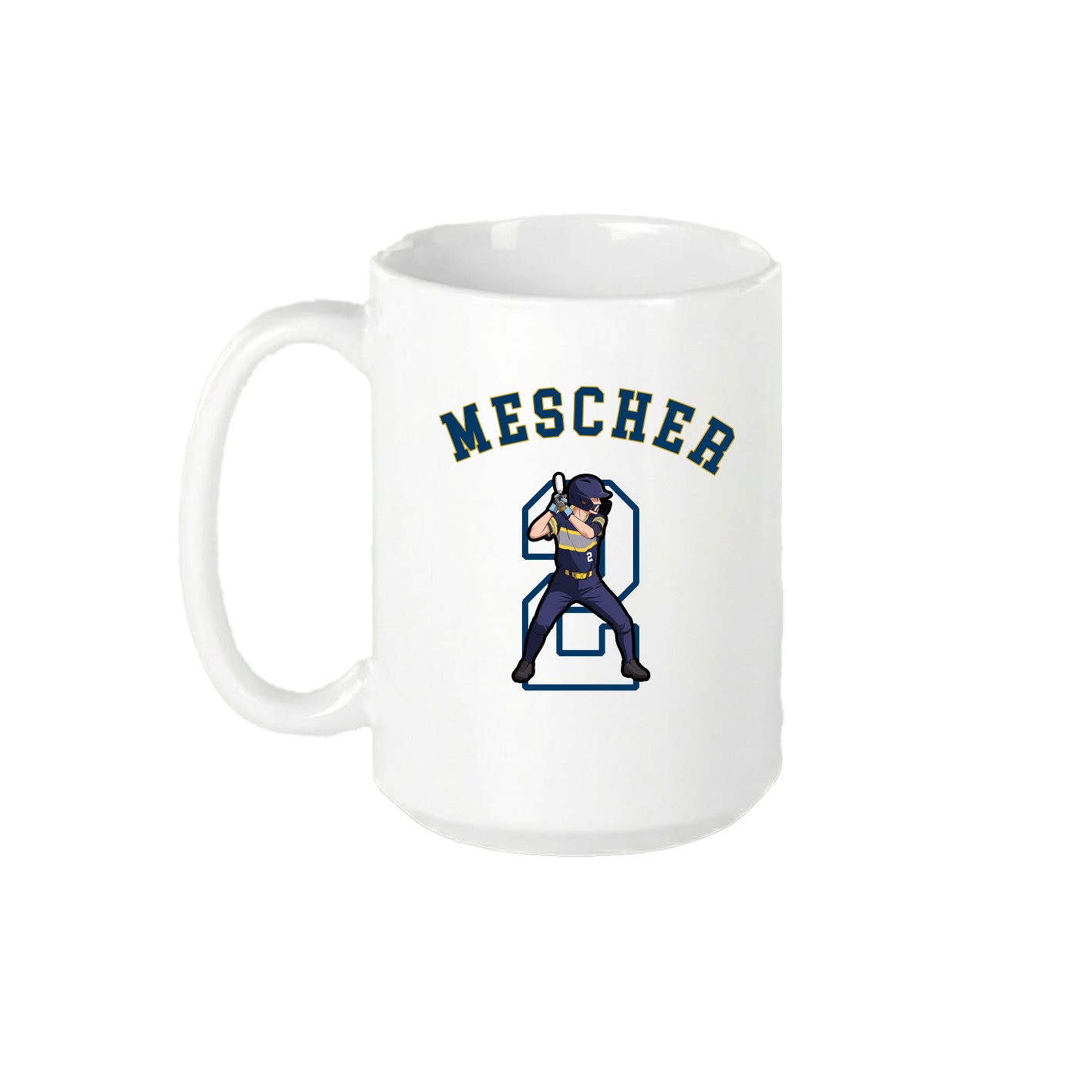 15oz Coffee Mug — Shirsey Arch in White
