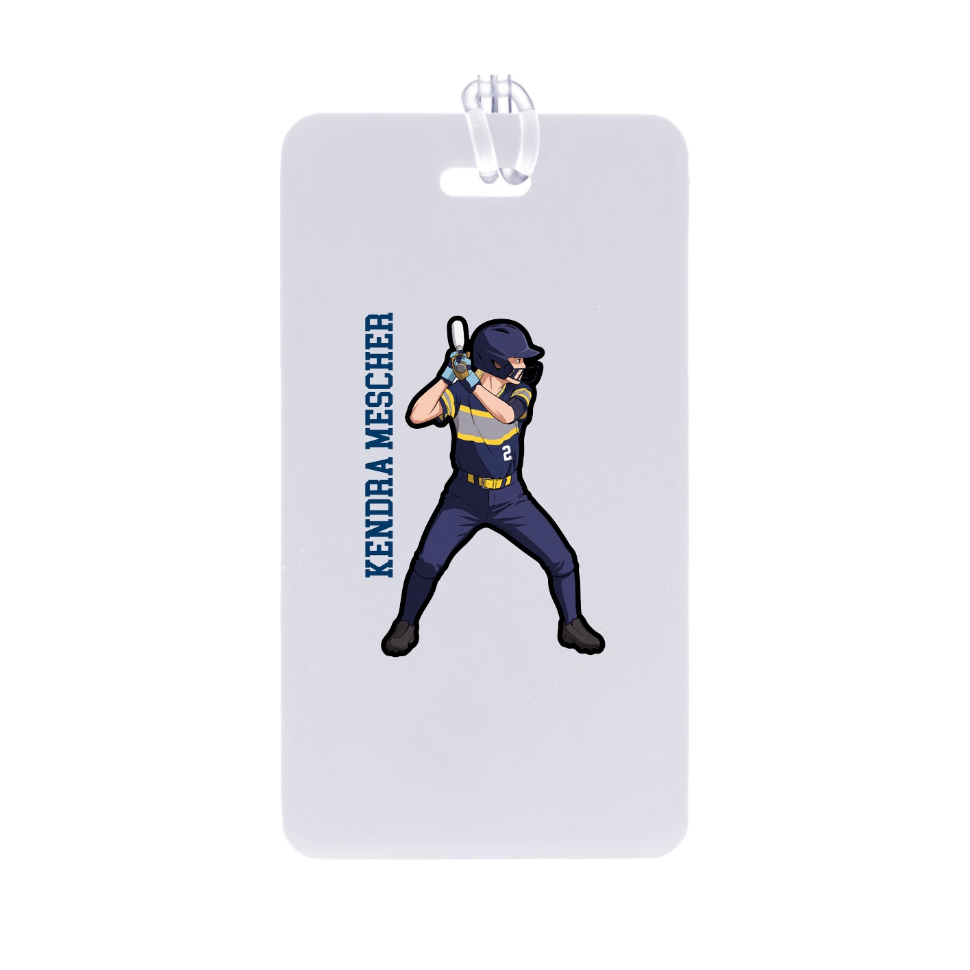 Bag Tag — Name Vertical in Classic