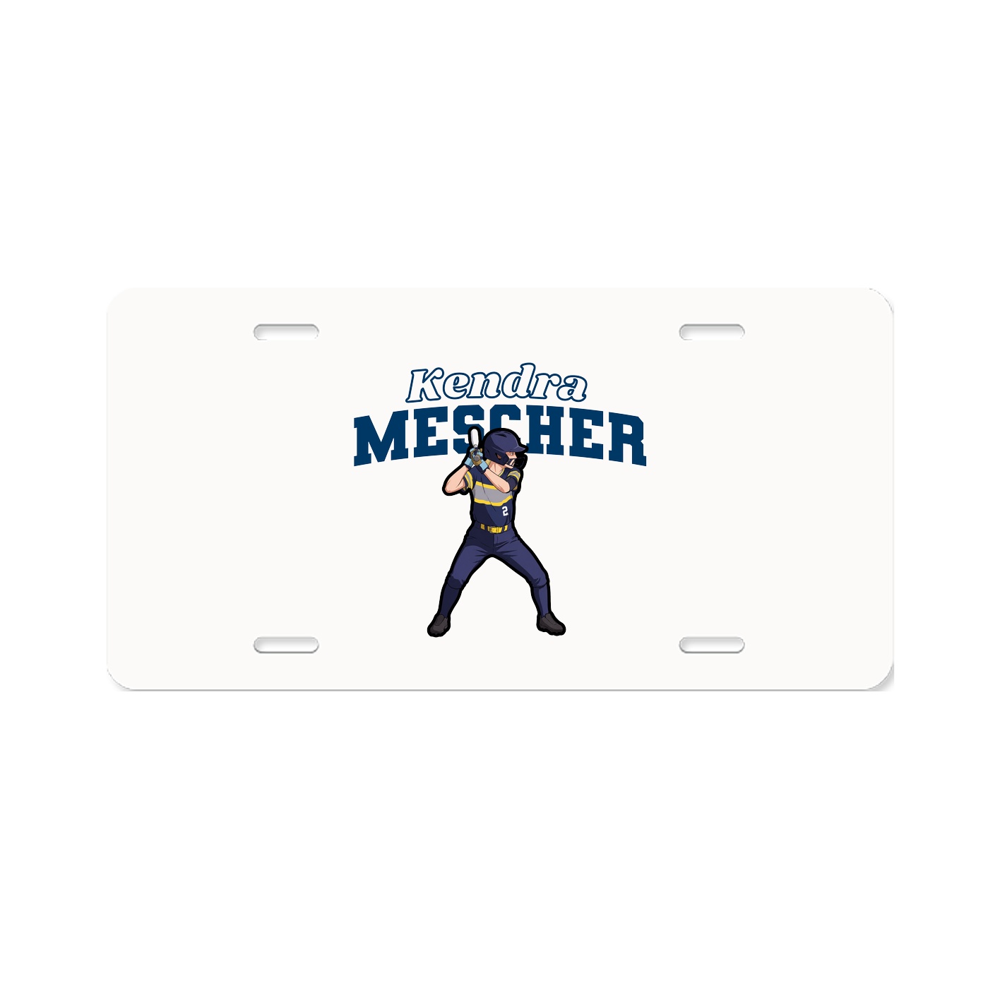 License Plate — Name Arch in Classic
