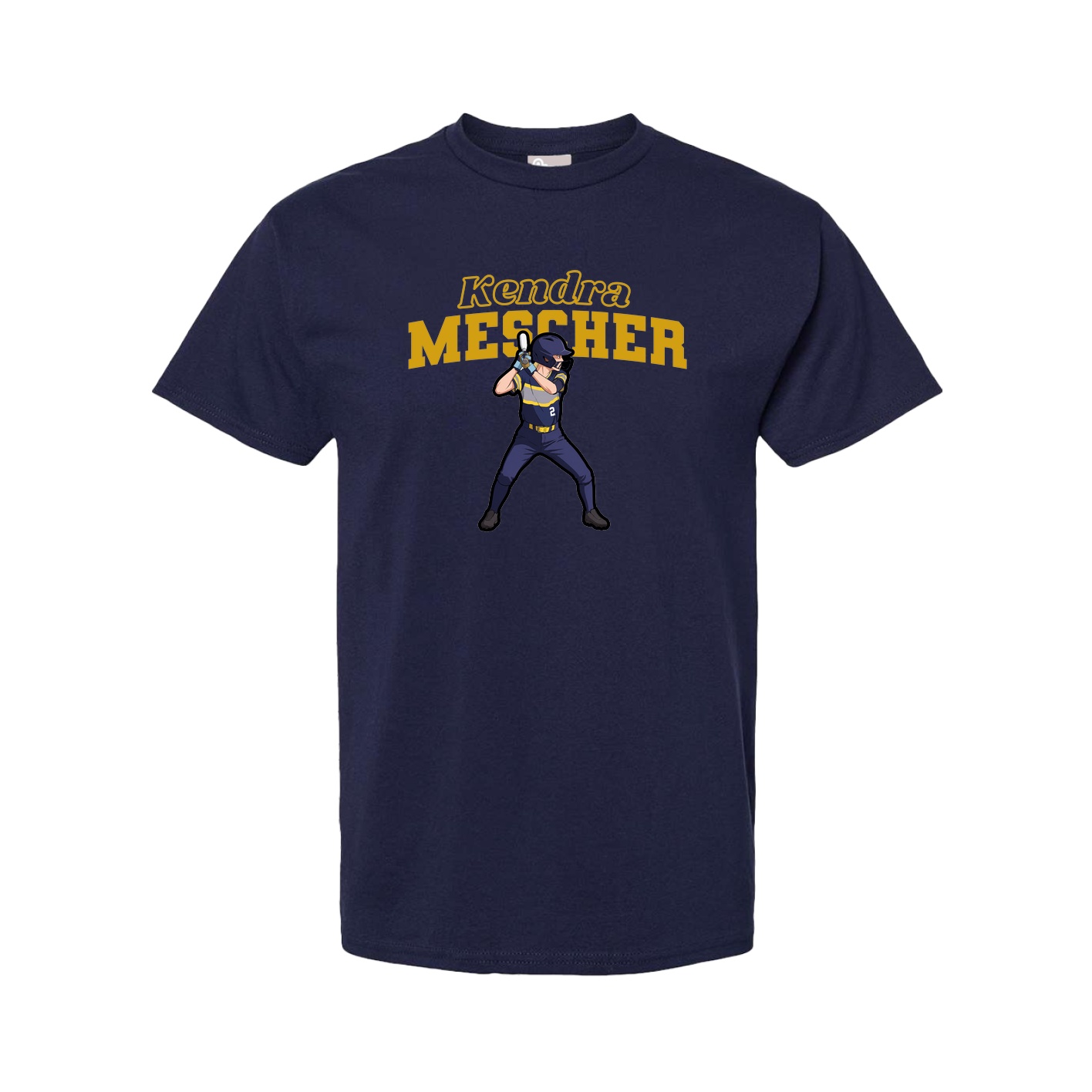 Youth Tee — Name Arch in Navy