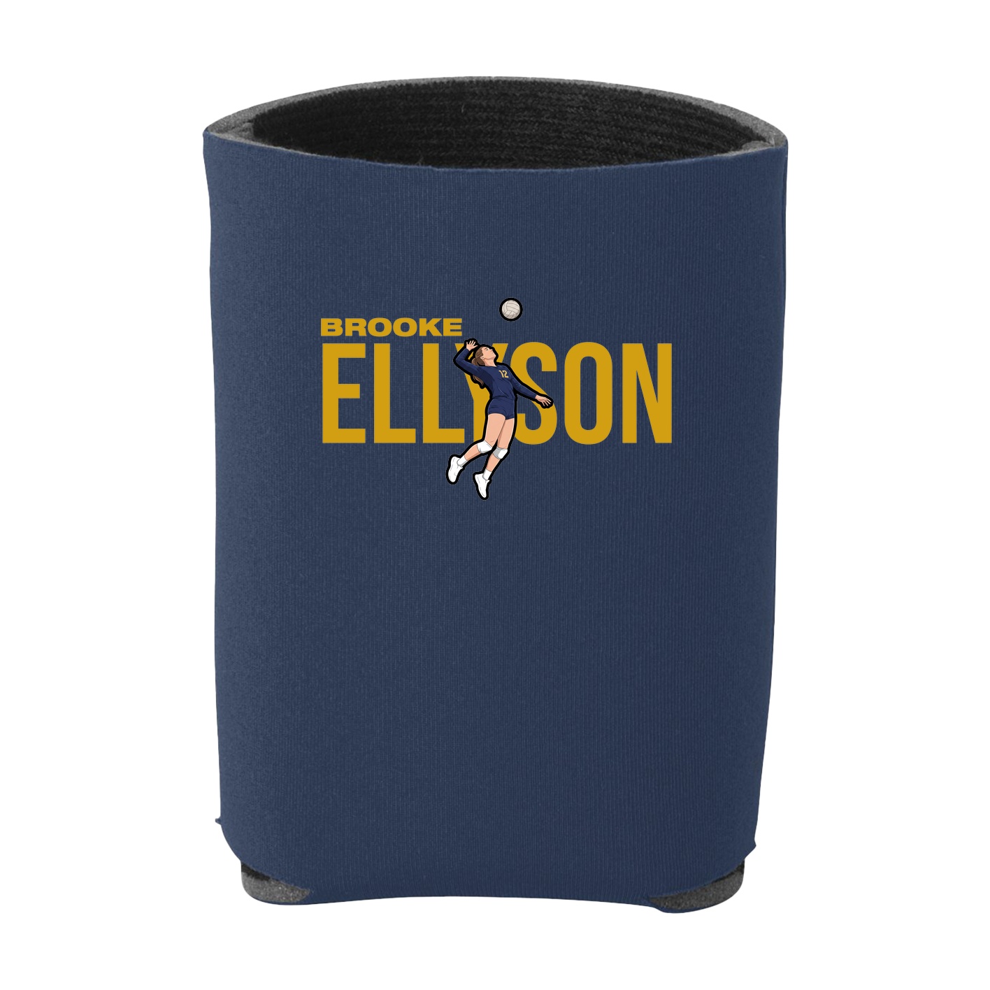 Can Holder — Player Name in Navy