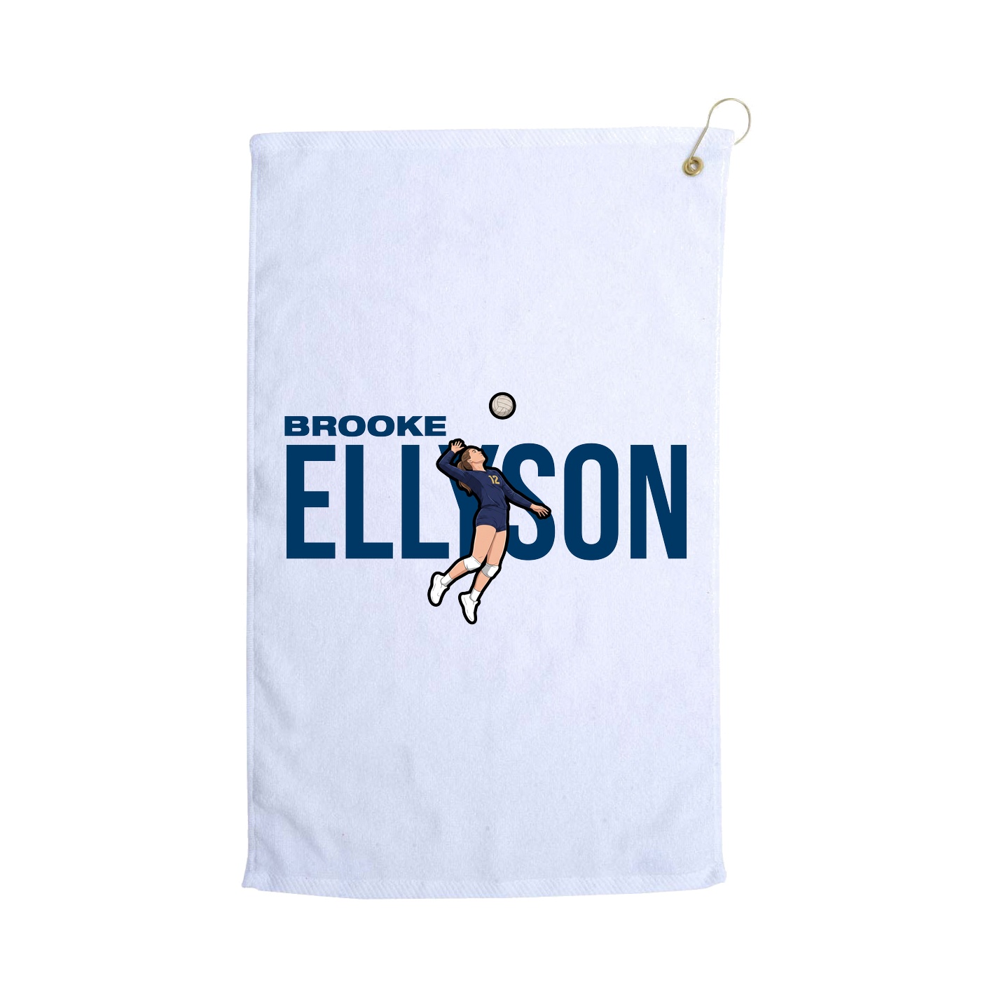 Golf Towel — Player Name in White
