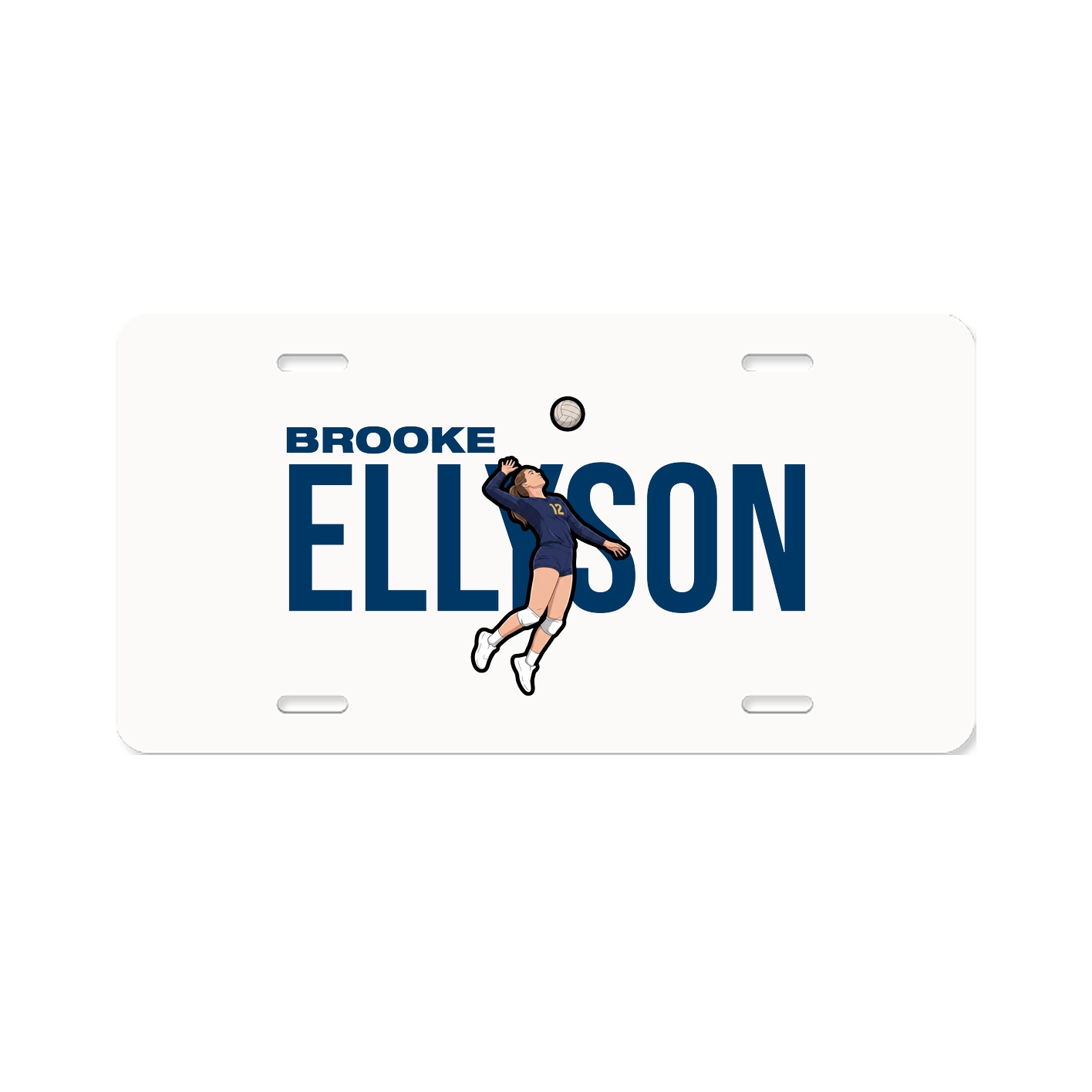 License Plate — Player Name in Classic