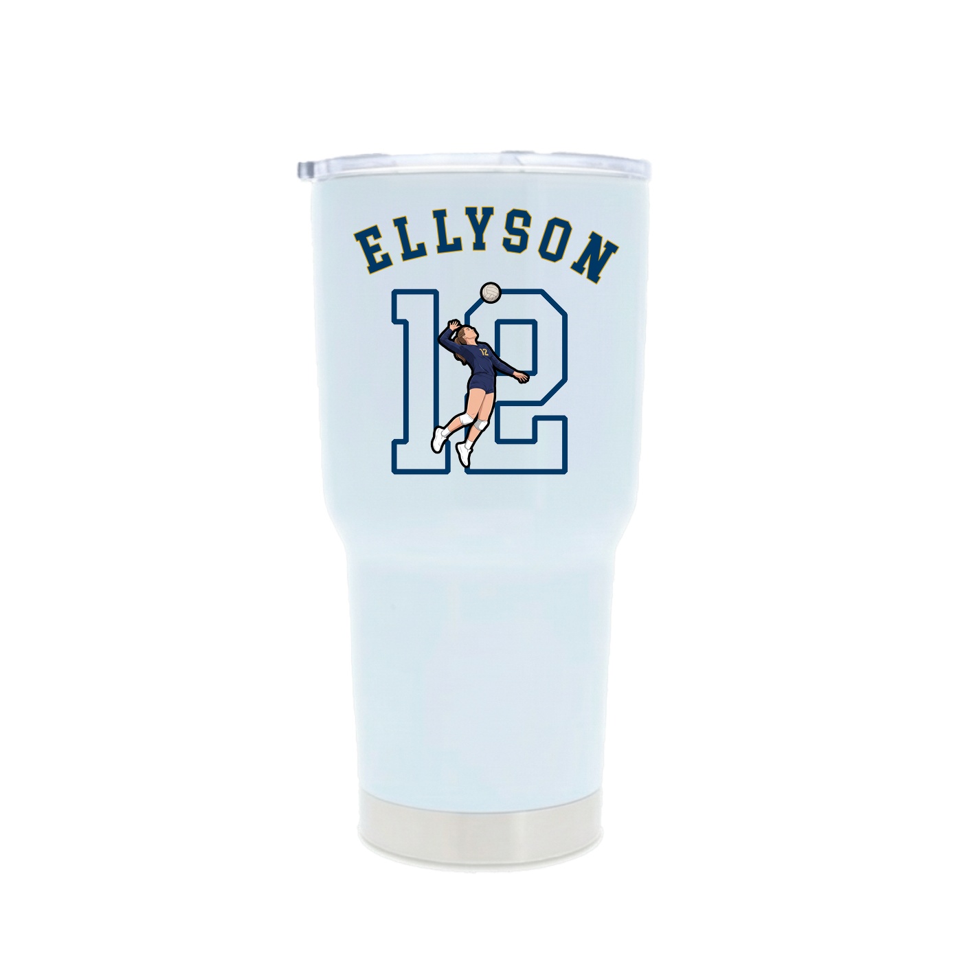 30oz Stainless Steel Tumbler — Shirsey Arch in White