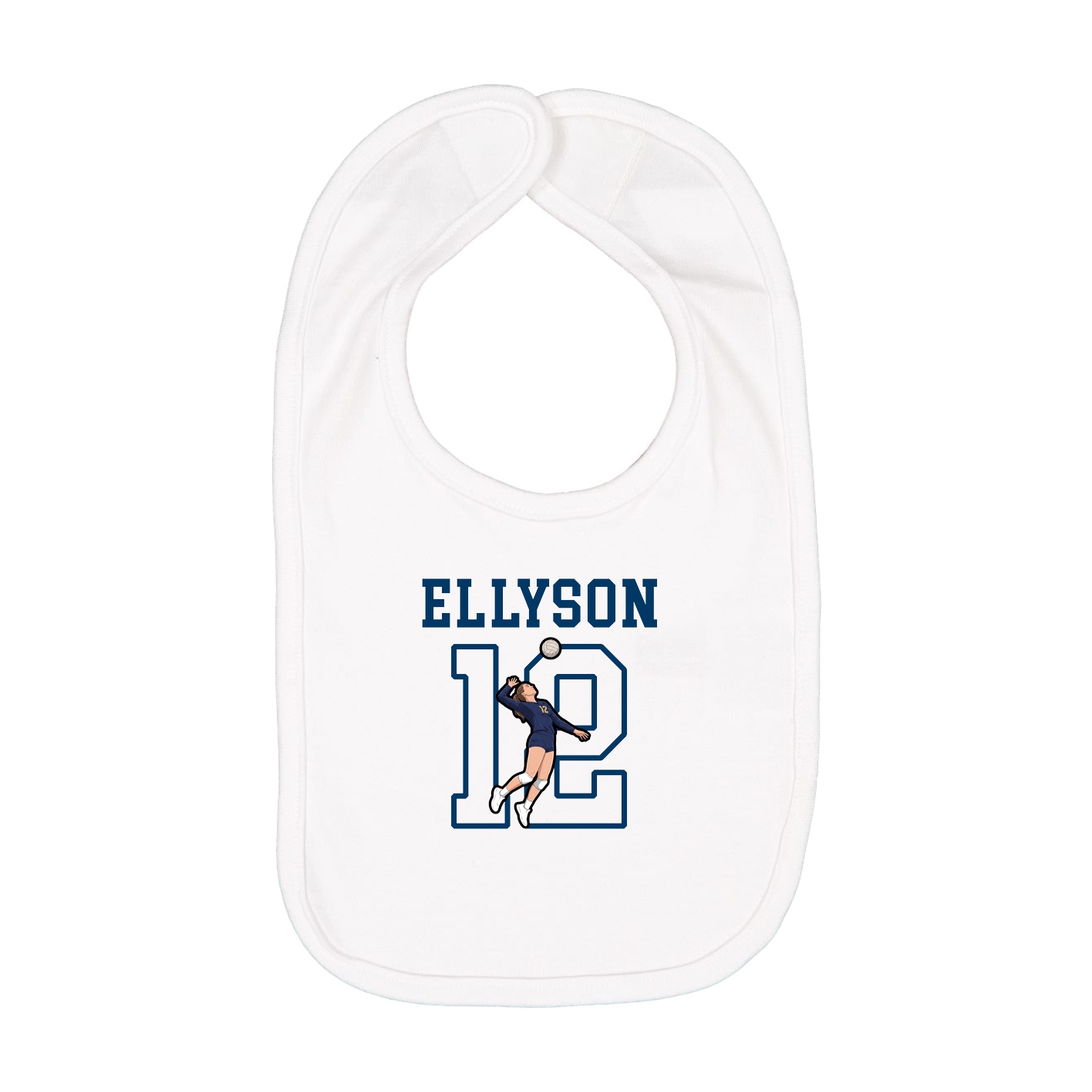 Infant Bib — Shirsey in White