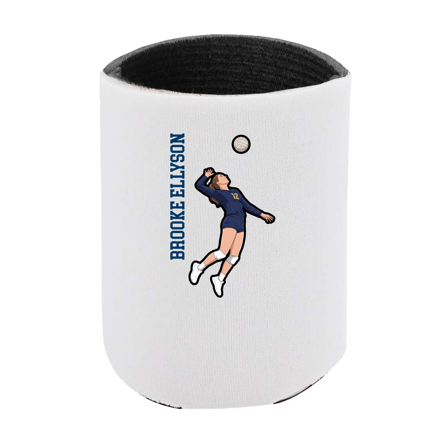 Can Holder — Name Vertical in White