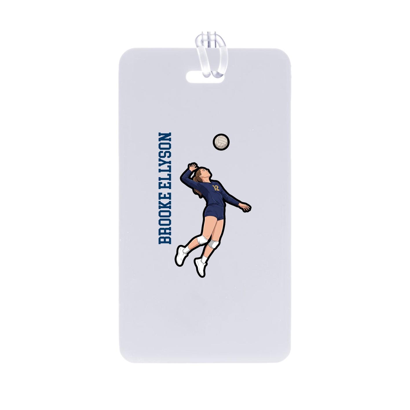 Bag Tag — Name Vertical in Classic