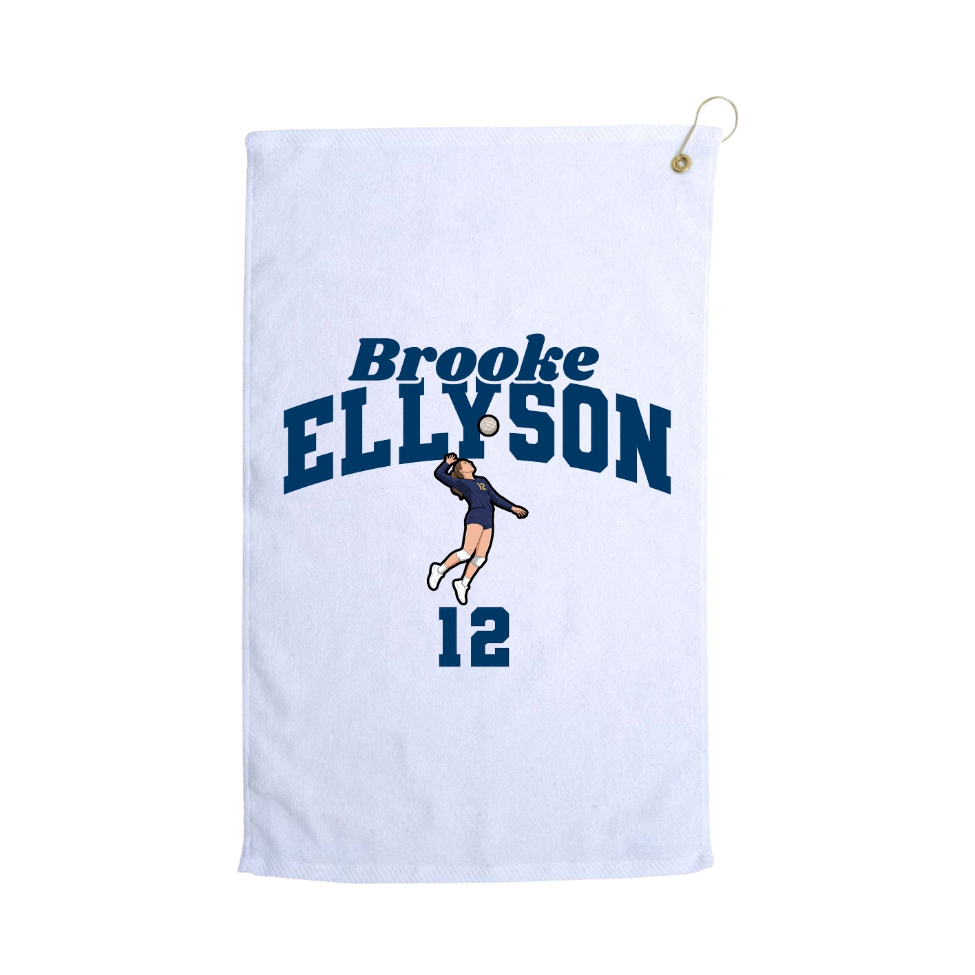 Golf Towel — Signature Arch in White