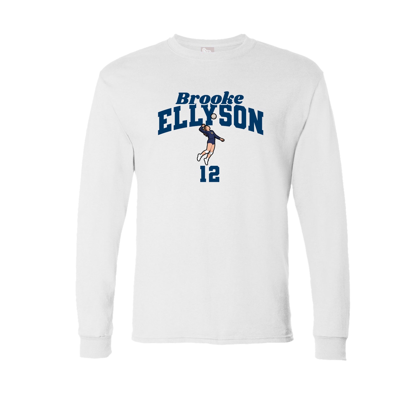 Long Sleeve Tee — Signature Arch in White