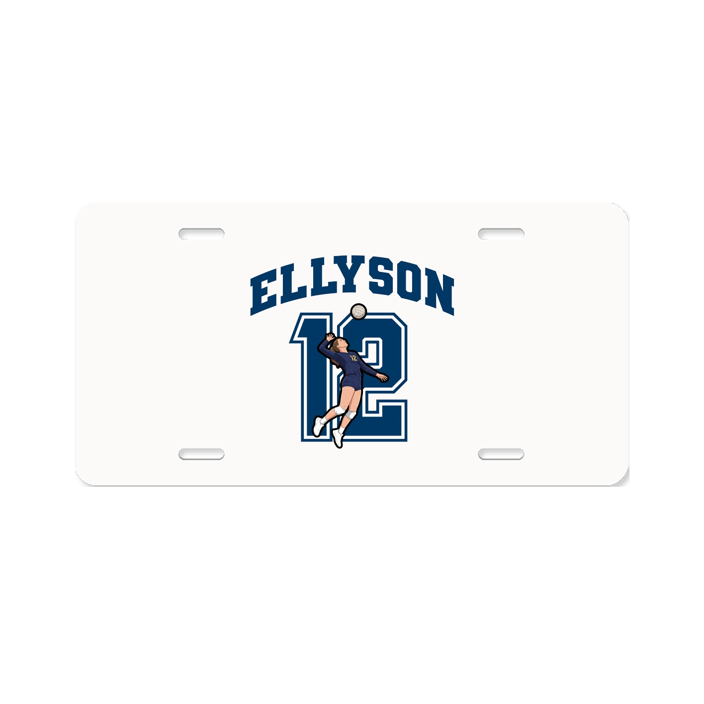 License Plate — Number in Classic