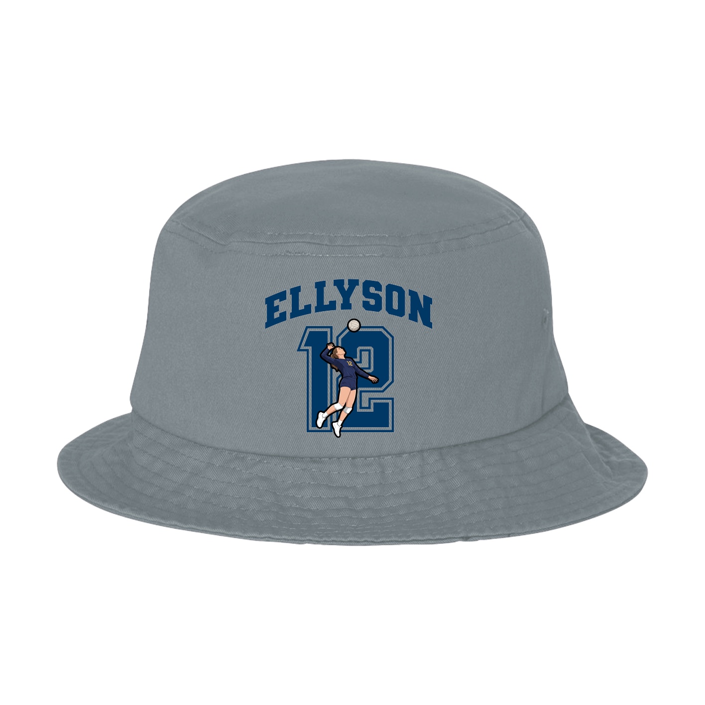 Bucket Cap — Number in Grey