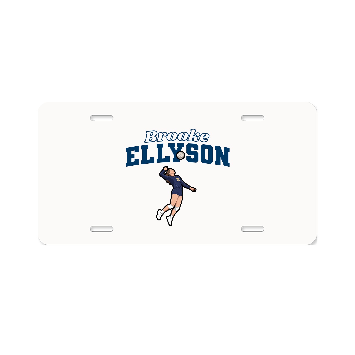License Plate — Name Arch in Classic