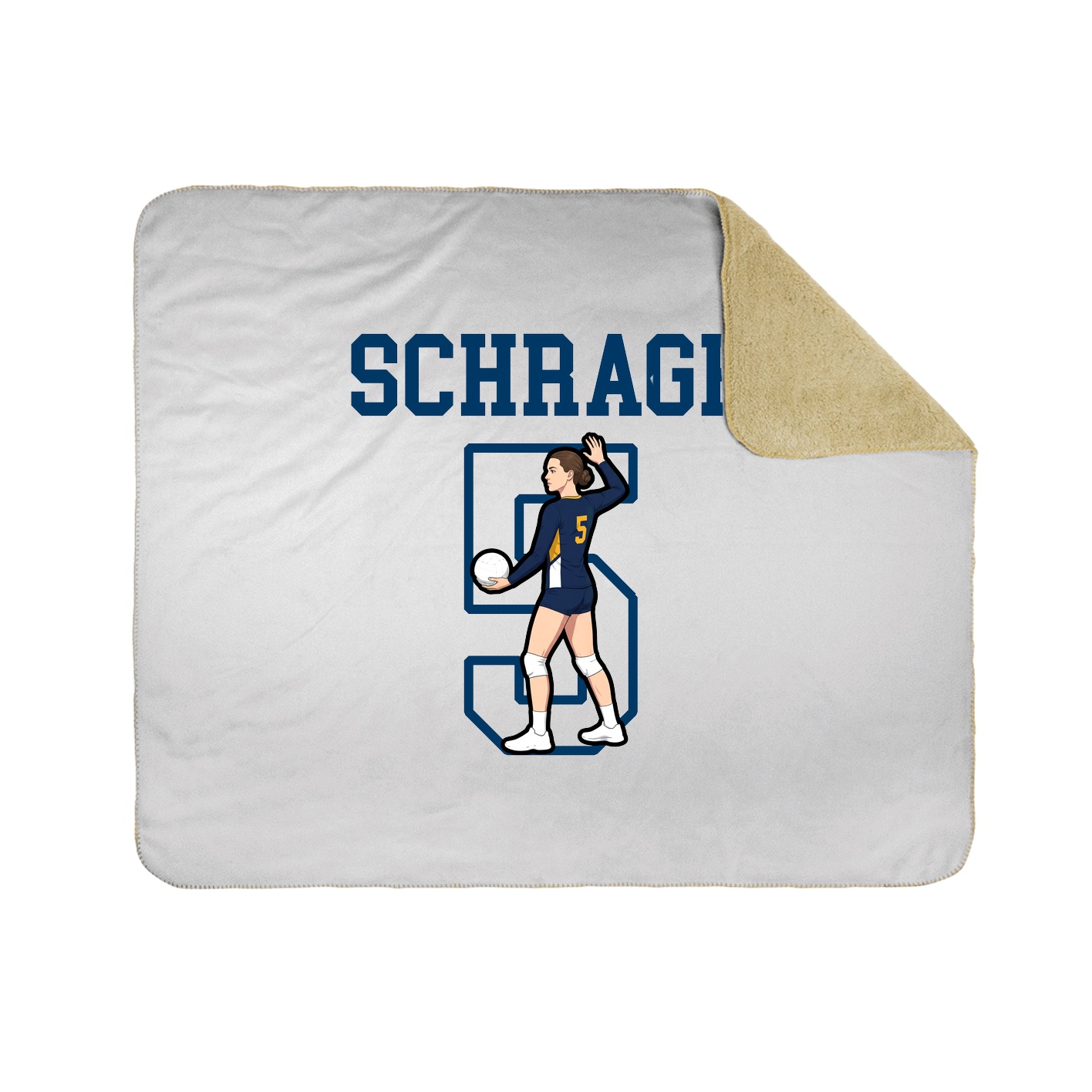 Throw Blanket — Shirsey in White