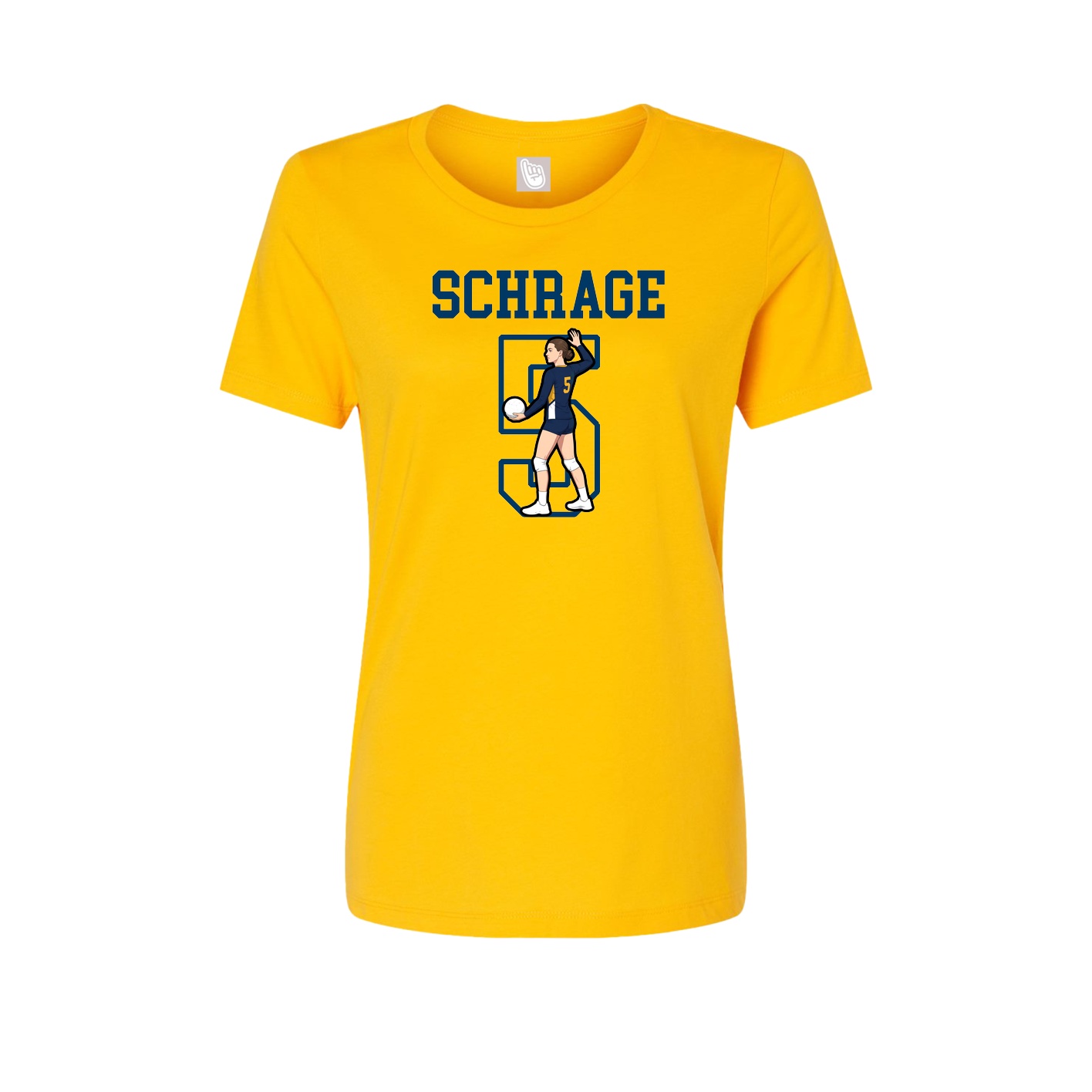 Fitted Women's Tee — Shirsey in Gold