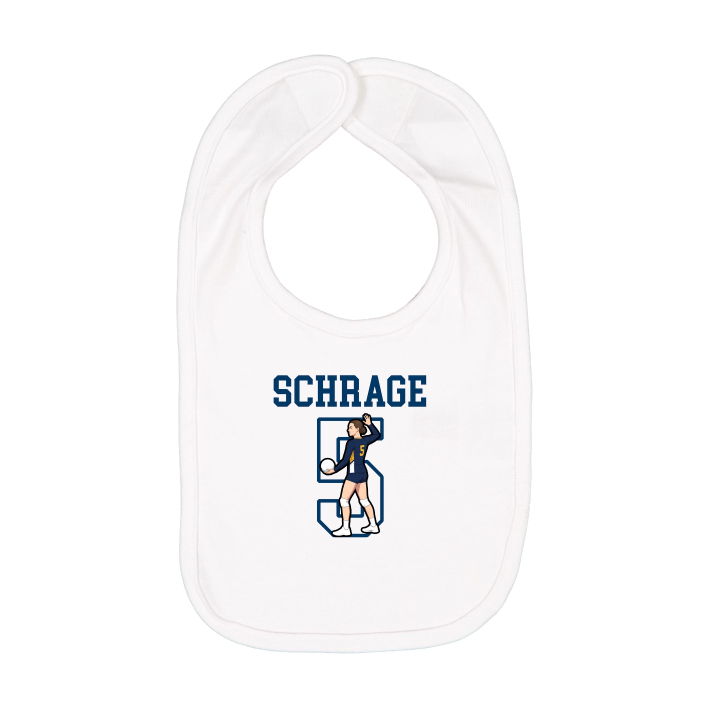 Infant Bib — Shirsey in White