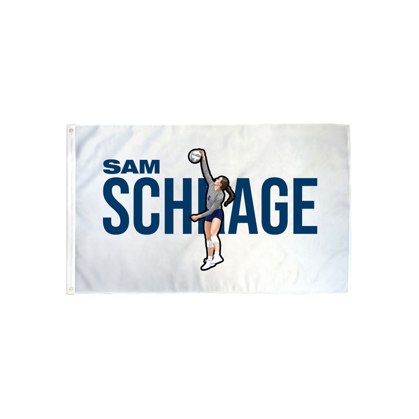 3x5 Flag — Player Name in Classic