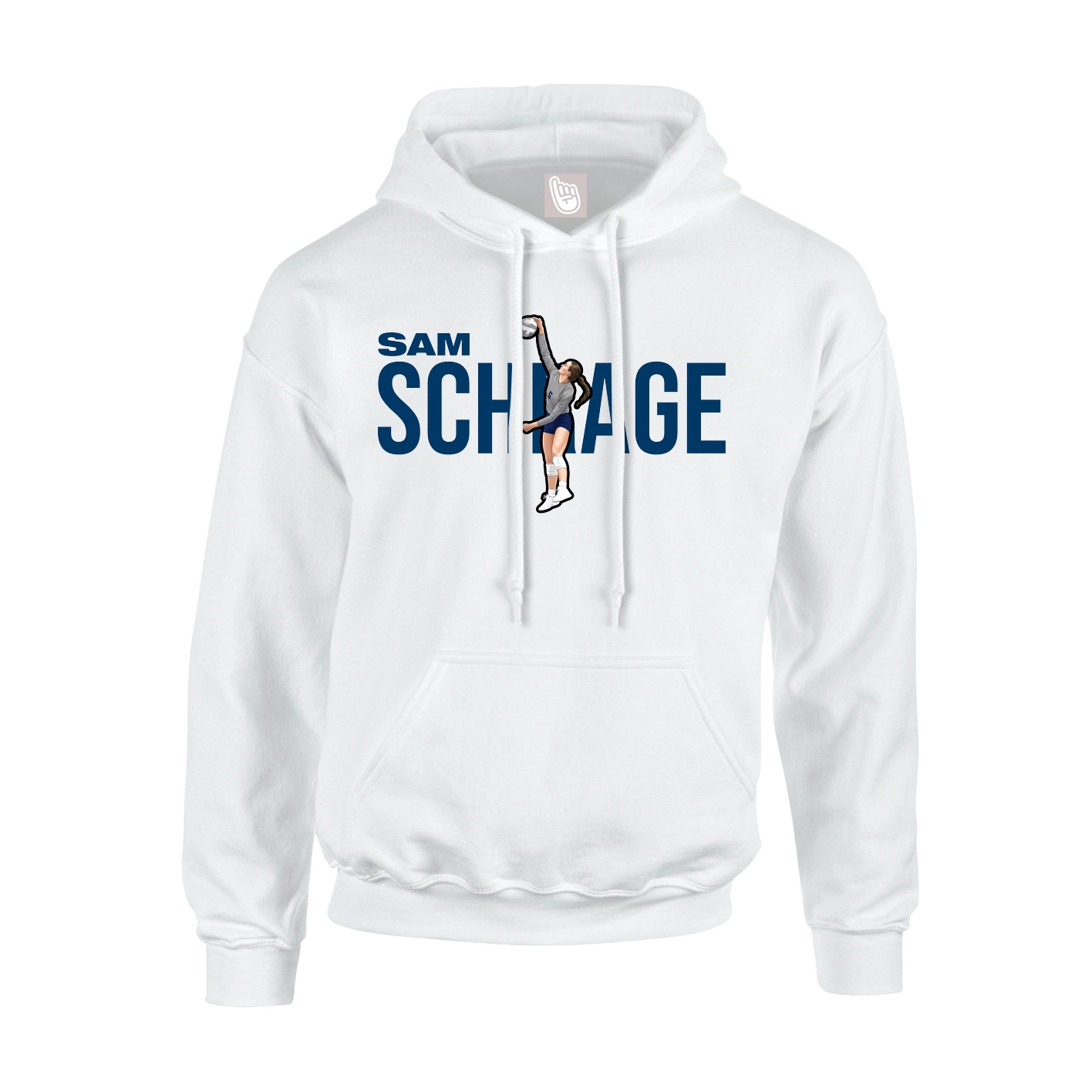 Hoodie — Player Name in White
