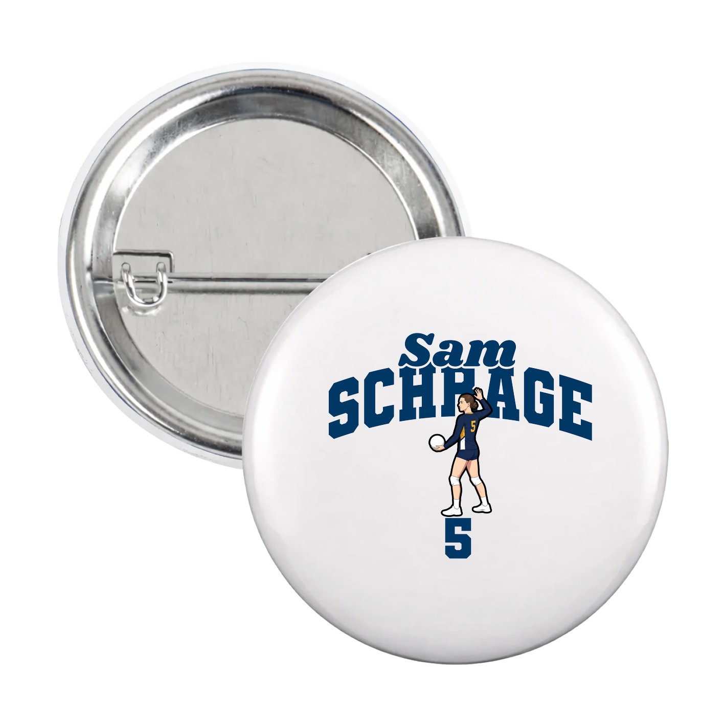 Game Day Button — Signature Arch in White