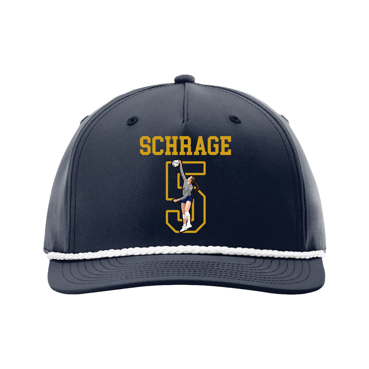 Five-Panel Classic Rope Cap — Shirsey in Navy
