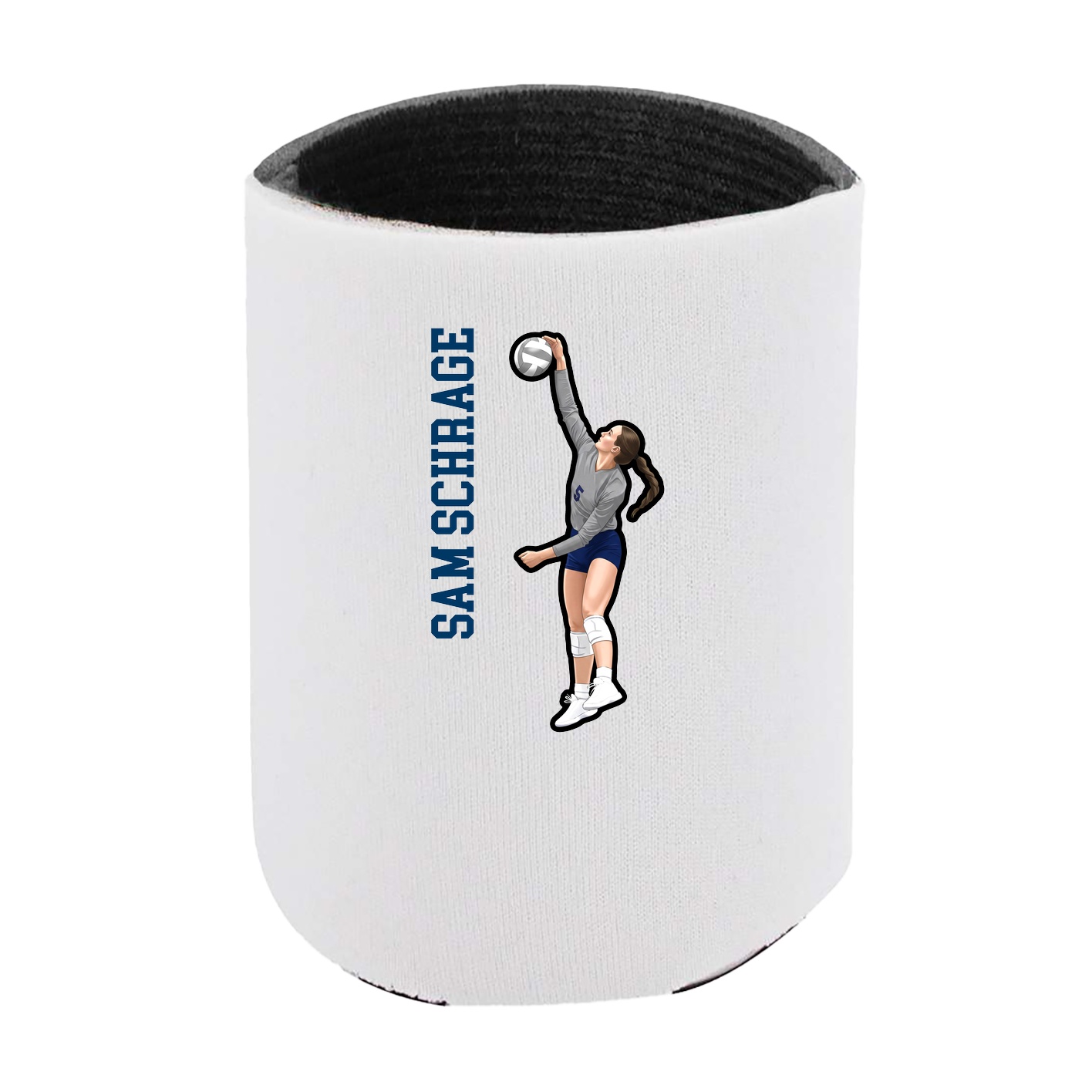 Can Holder — Name Vertical in White