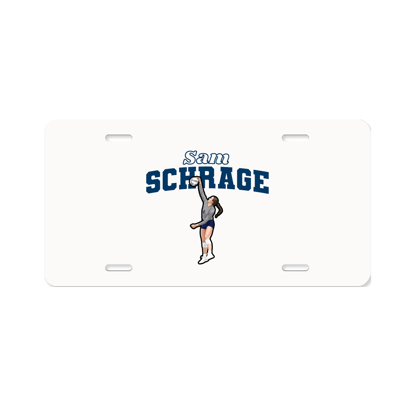 License Plate — Name Arch in Classic