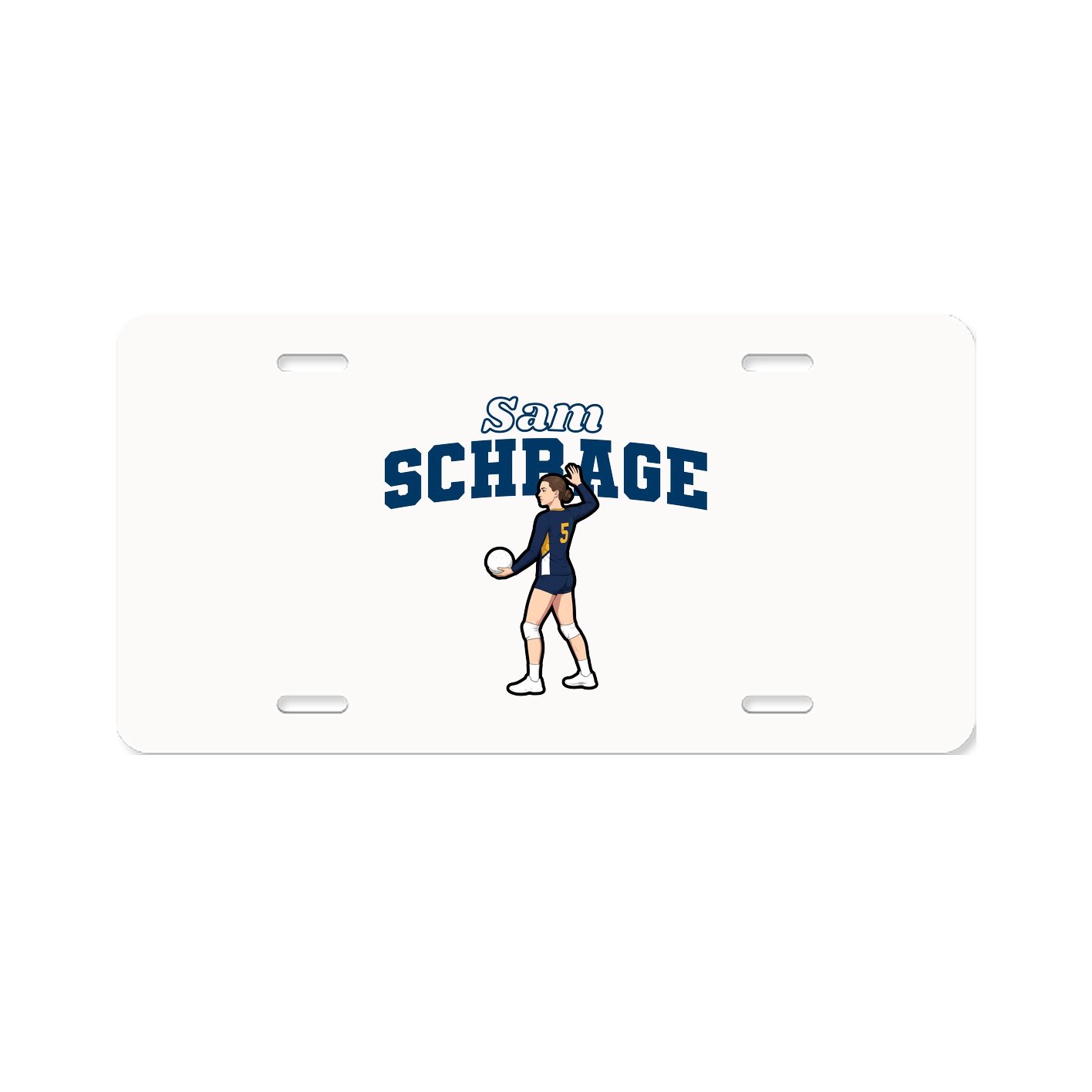 License Plate — Name Arch in Classic