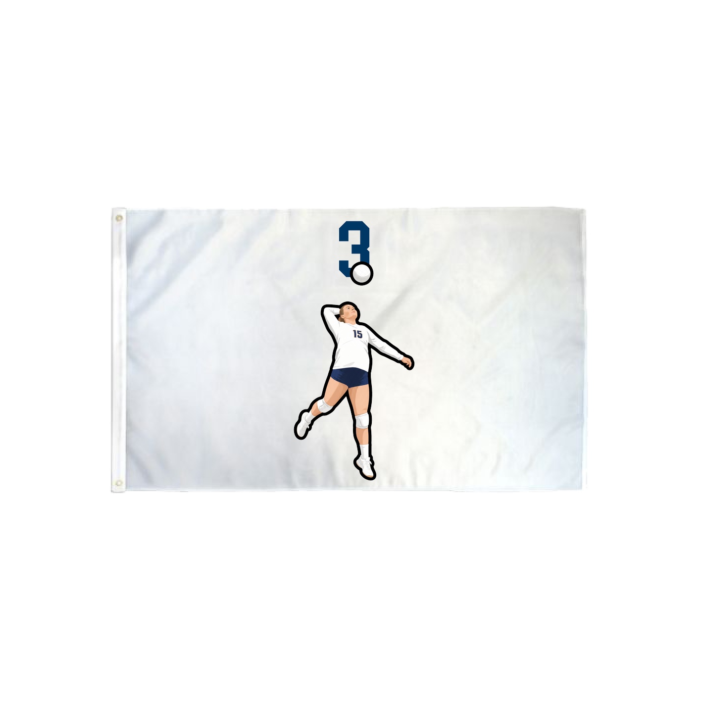 3x5 Flag — Number Top in Classic