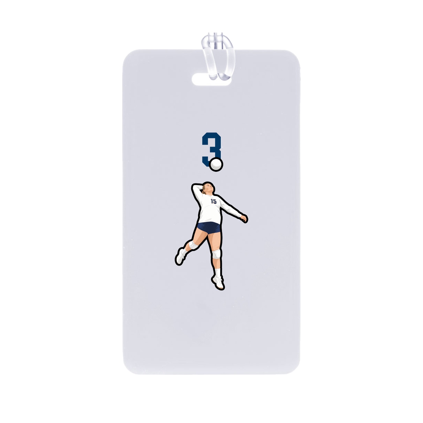 Bag Tag — Number Top in Classic