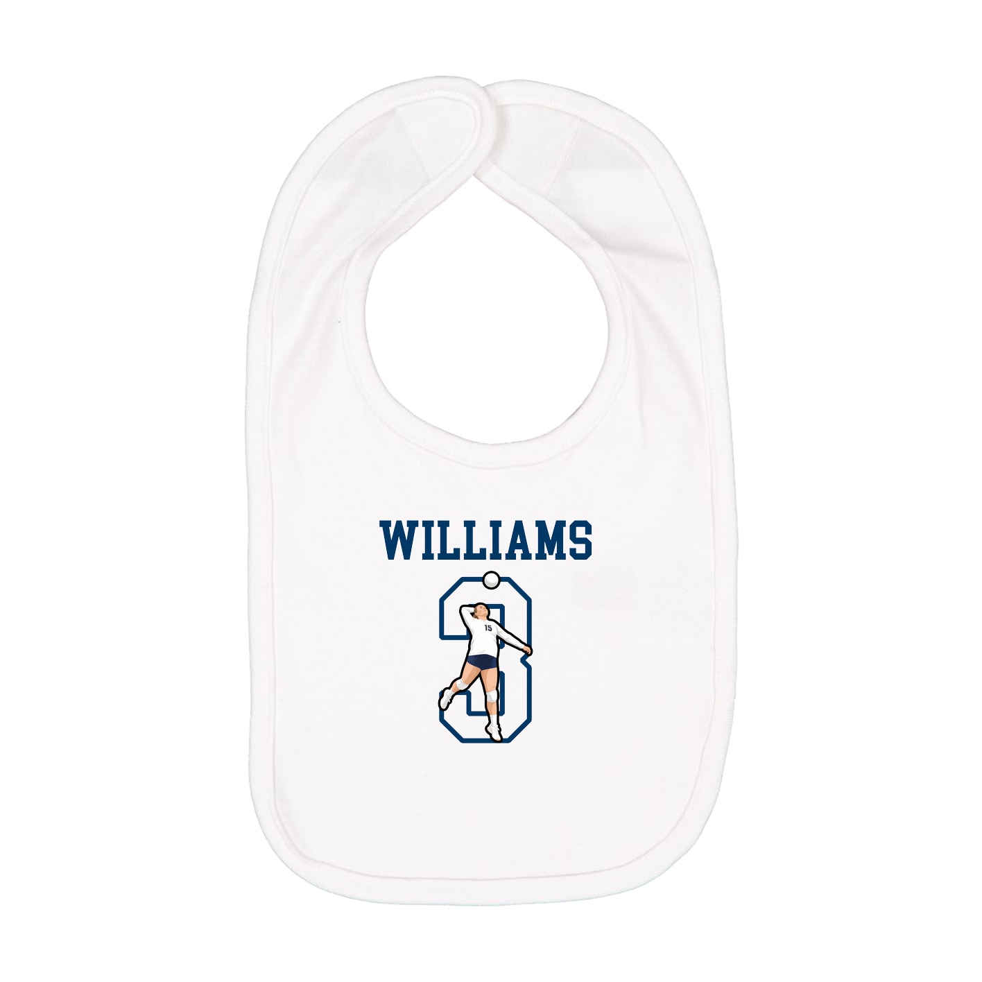 Infant Bib — Shirsey in White