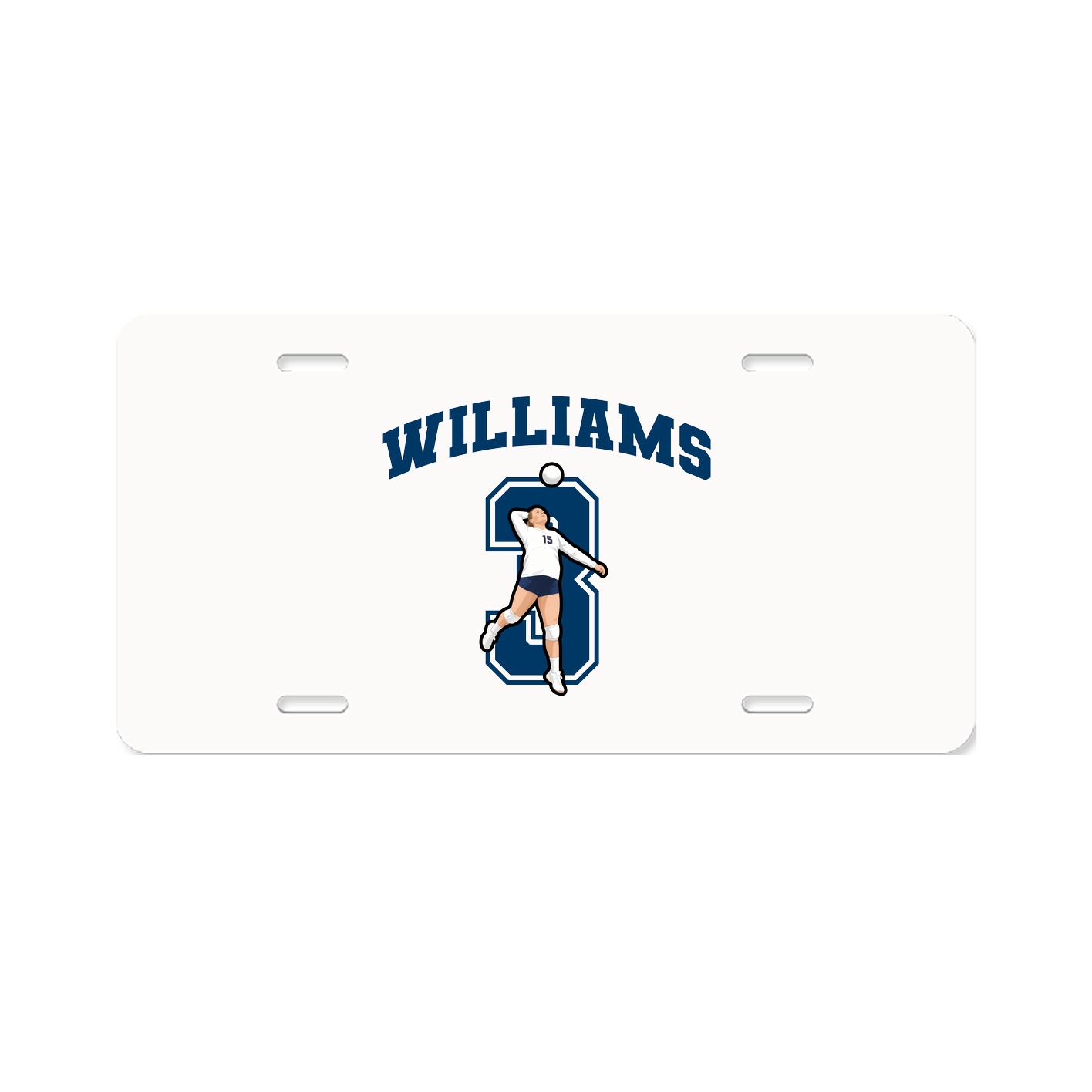 License Plate — Number in Classic