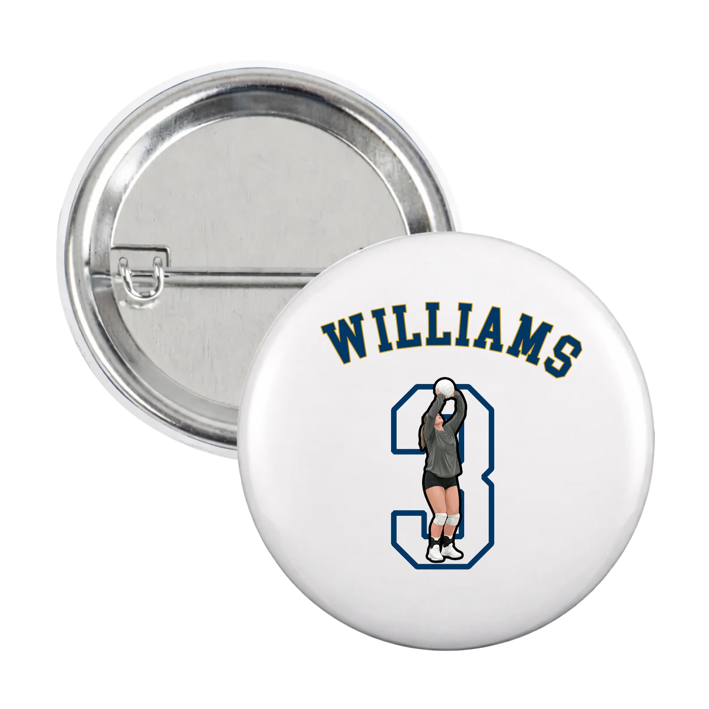 Game Day Button — Shirsey Arch in White