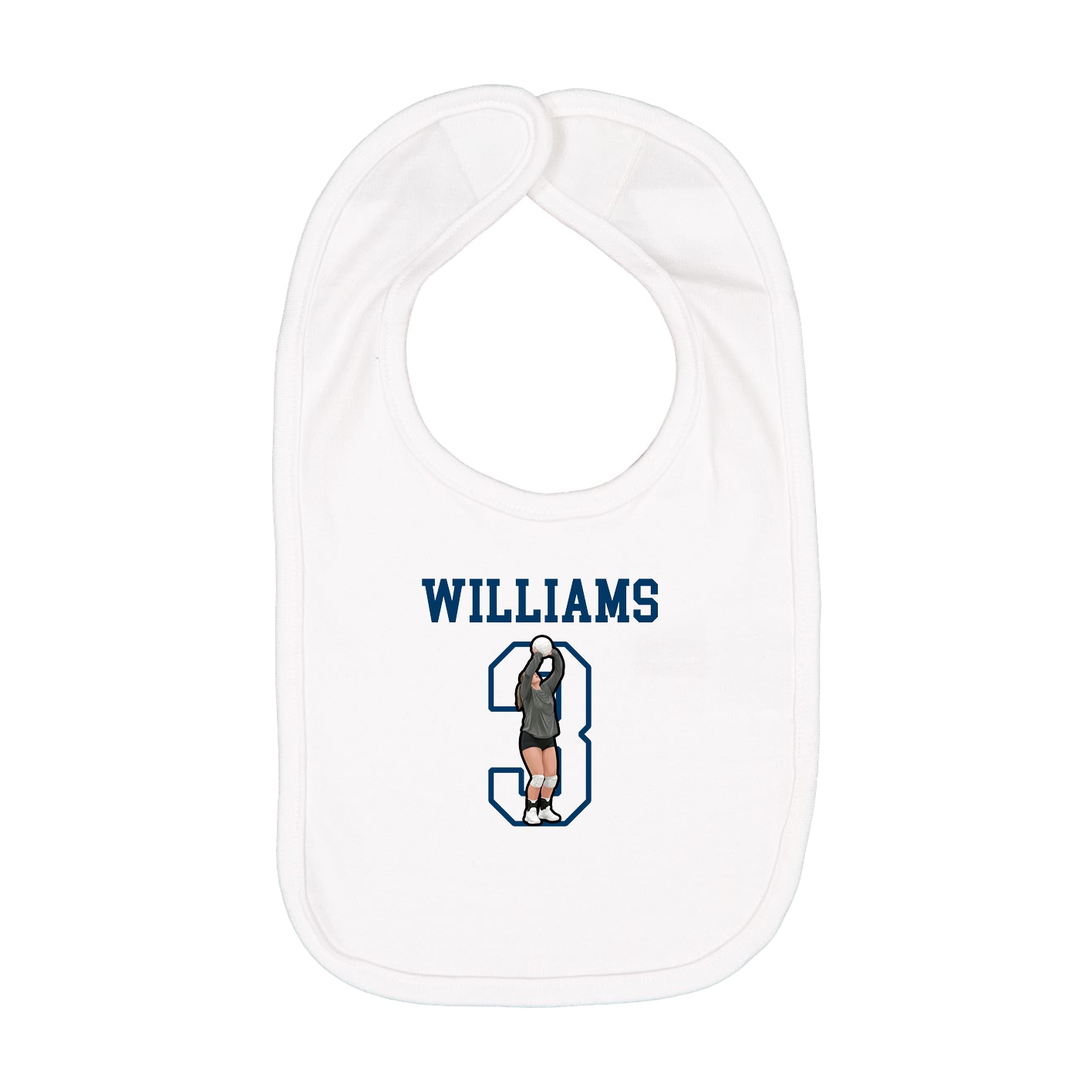 Infant Bib — Shirsey in White