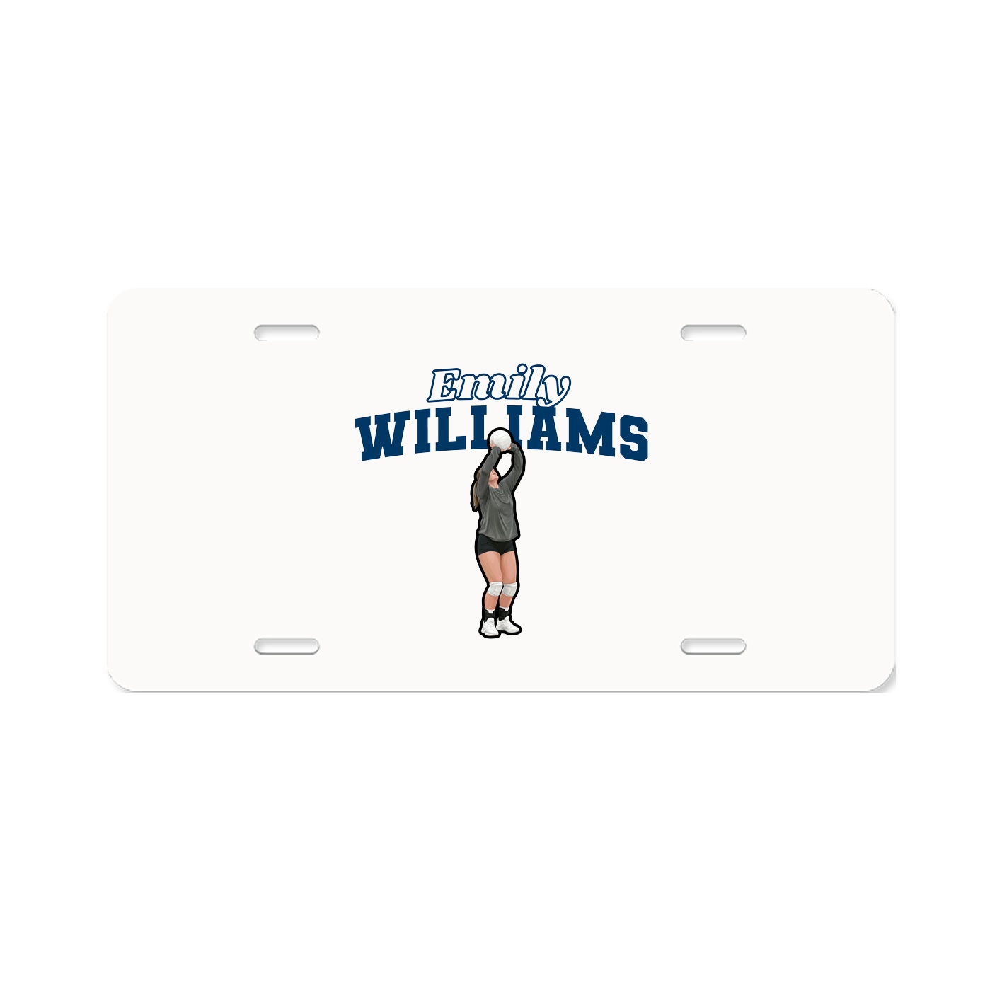 License Plate — Name Arch in Classic