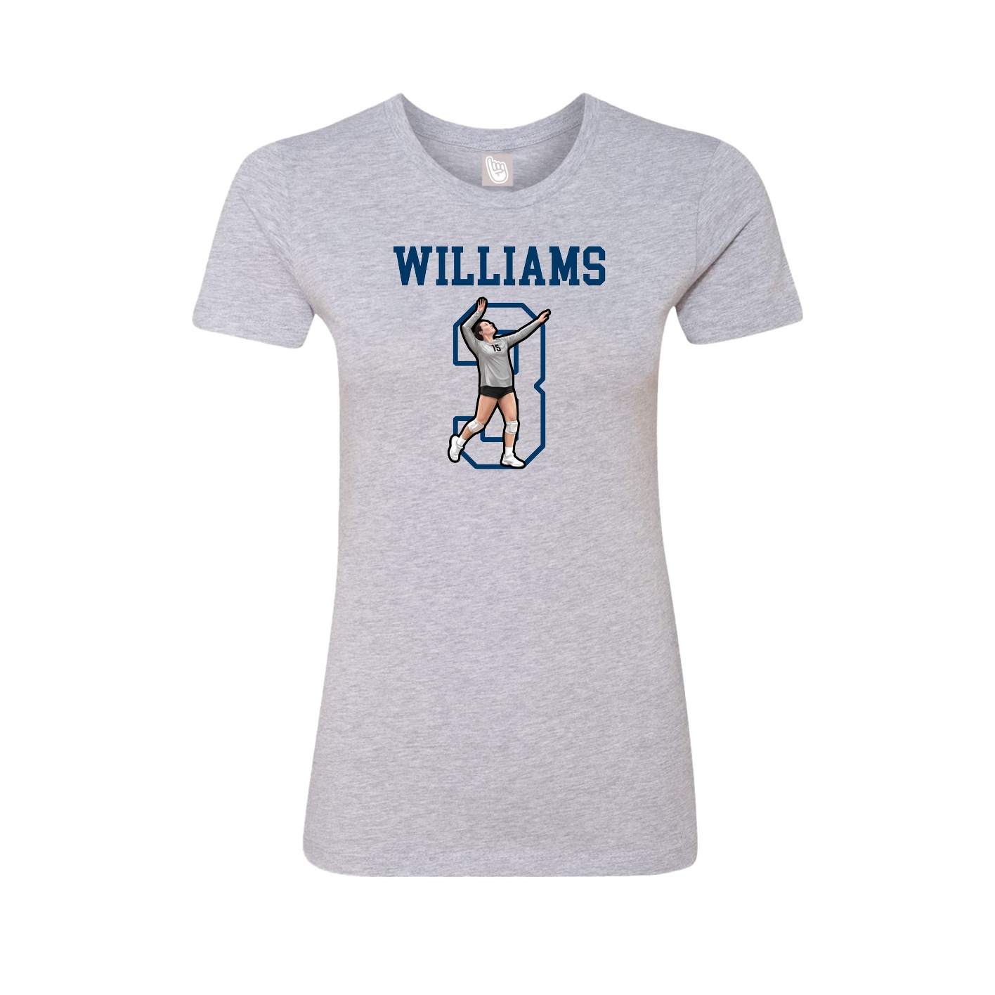 Fitted Women's Tee — Shirsey in Grey