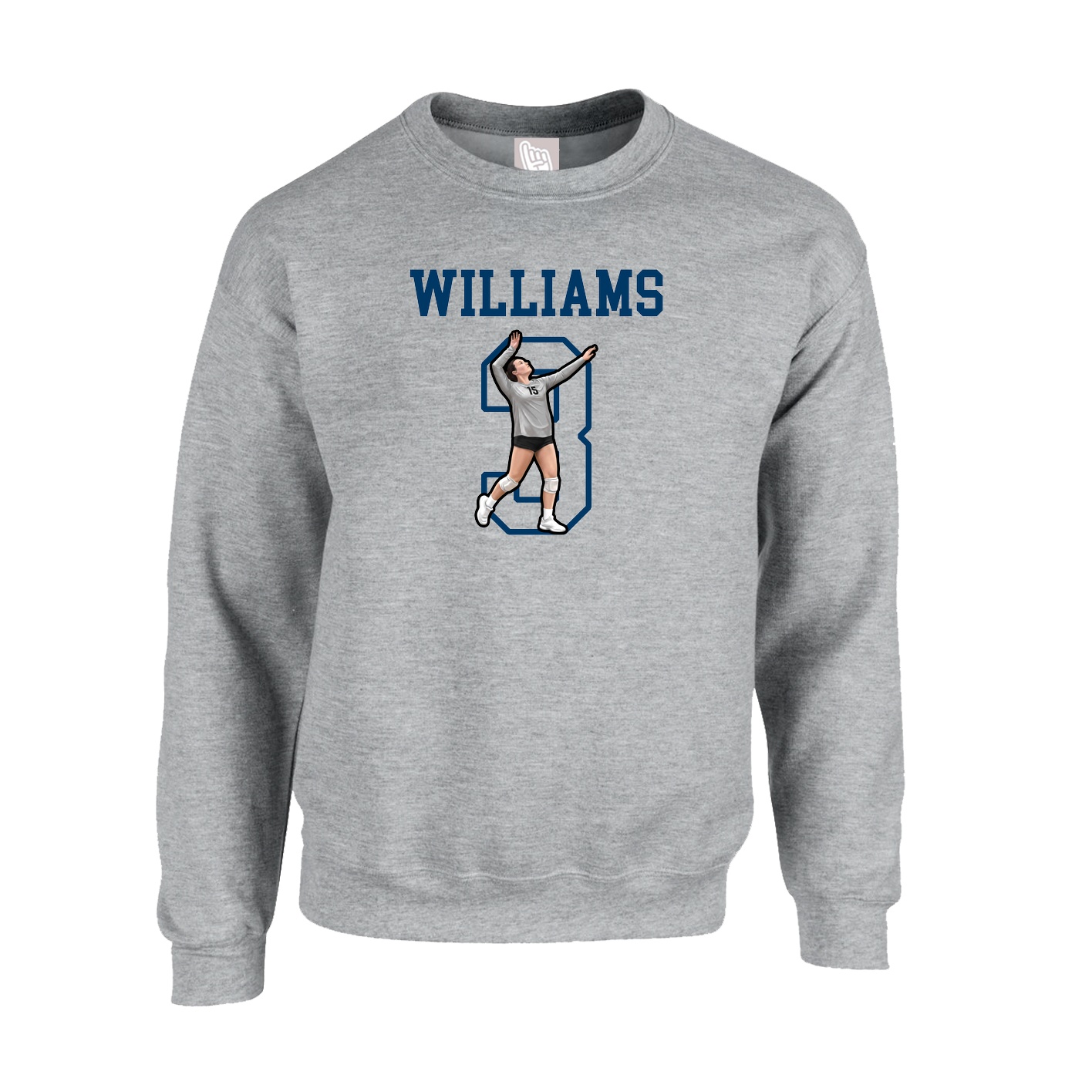 Fleece Crew — Shirsey in Grey